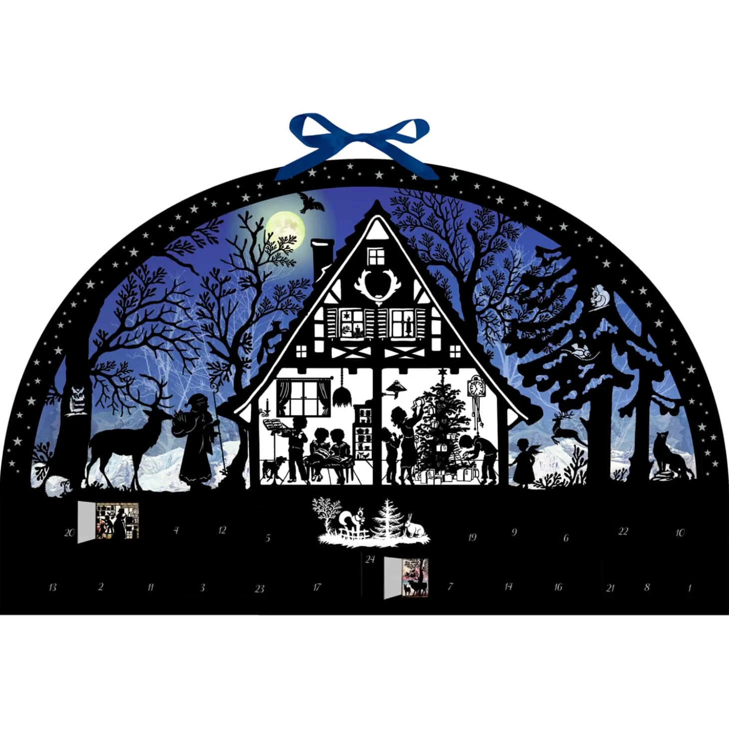 * Advent Decorations & Calendars>Advent Calendar Light Arch "Christmas Forest"