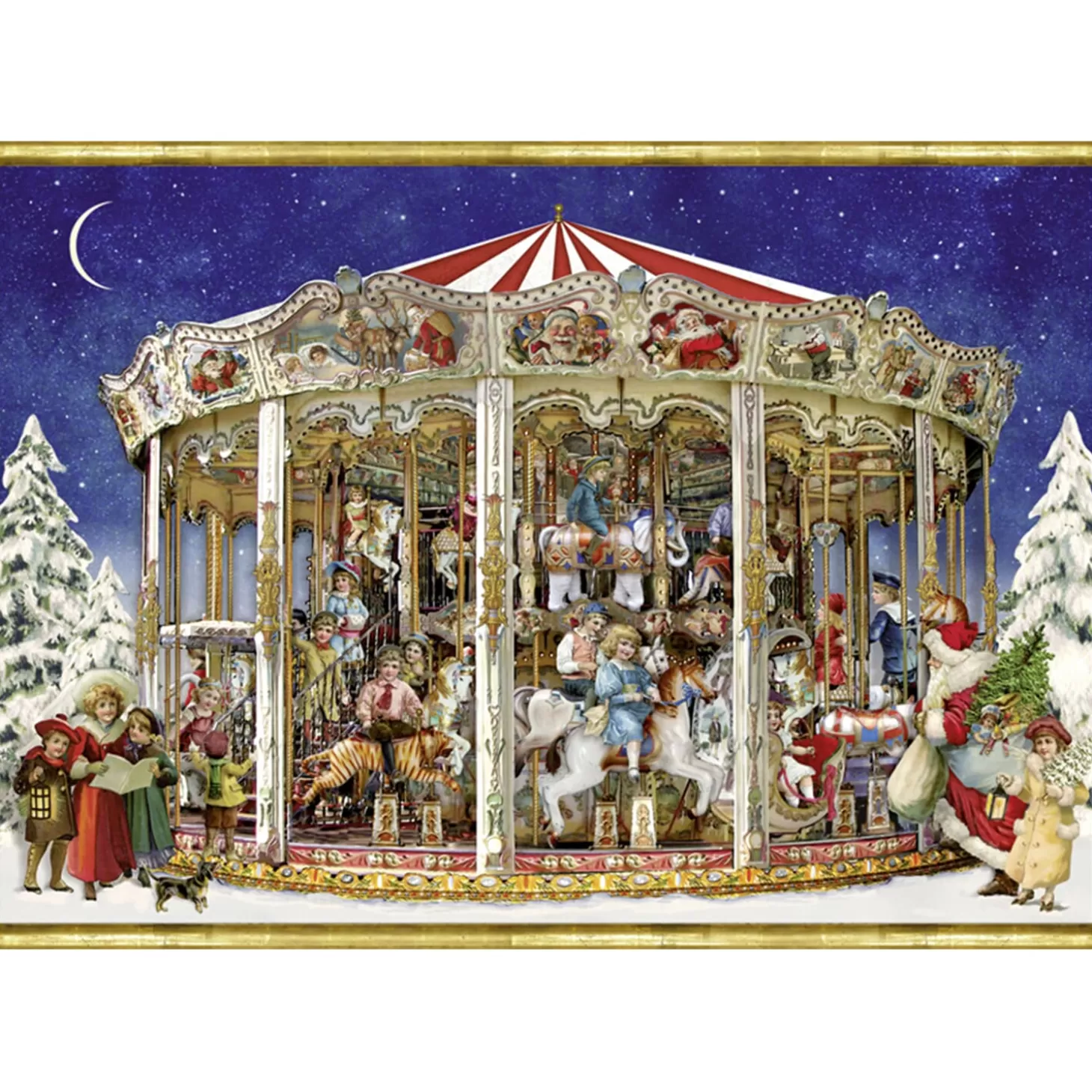 * Advent Decorations & Calendars>Advent Calendar Nostalgic Christmas Carousell