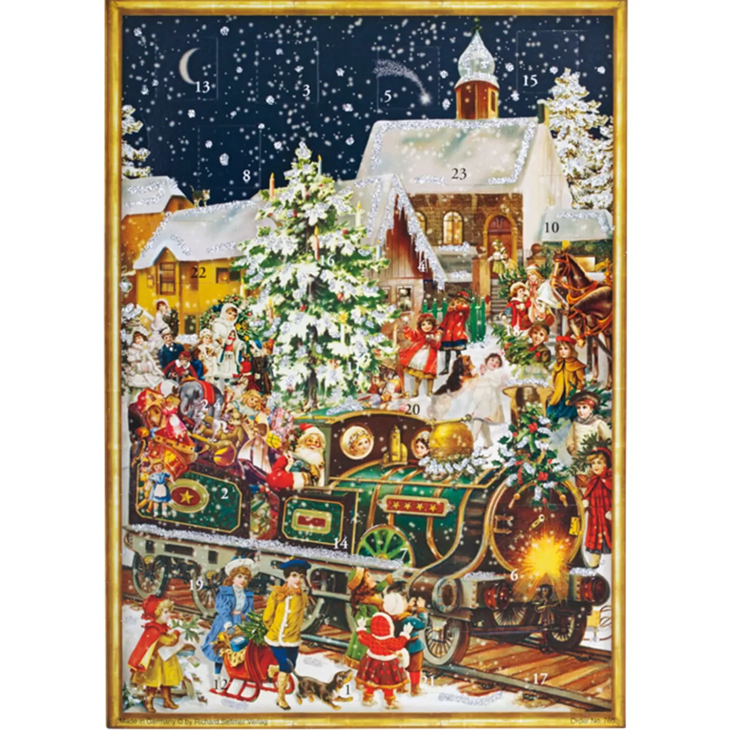 * Advent Decorations & Calendars>Advent Calendar Nostalgic Christmas Train