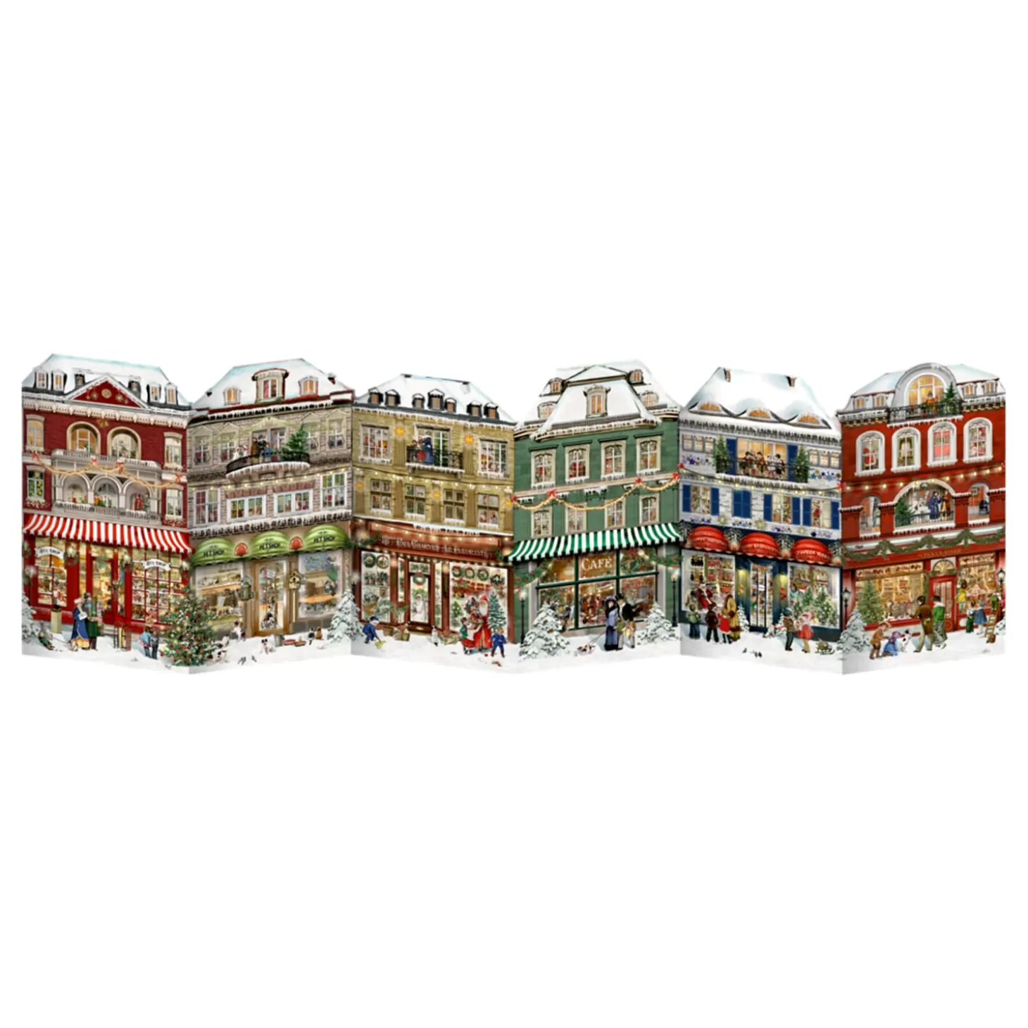 * Advent Decorations & Calendars>Advent Calendar "Street With Christmas Shops"