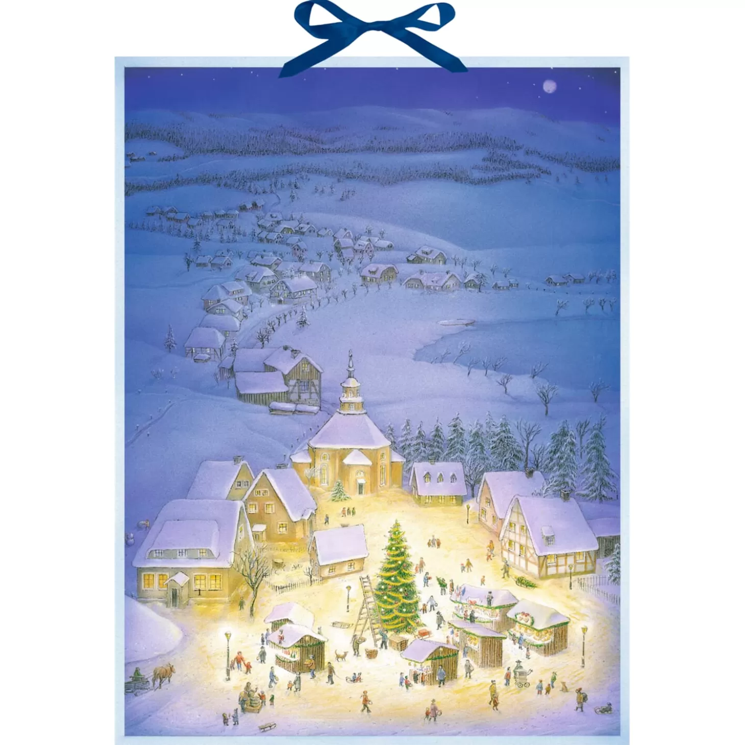 * Advent Decorations & Calendars>Advent Calendar "Village At Christmas Time"