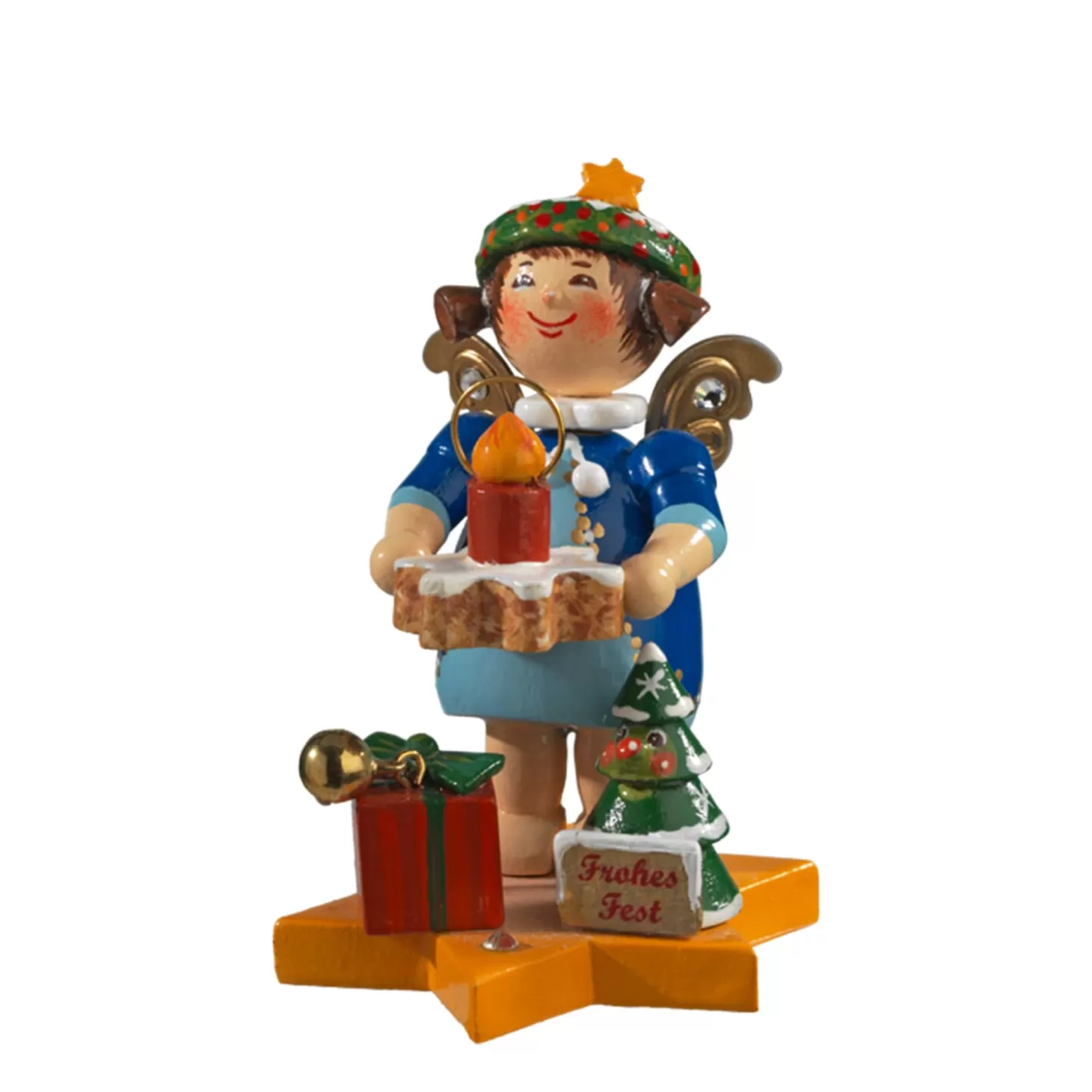 * Kathe's Original Figurines>Annual Angel 2014 "Christmas Greetings"