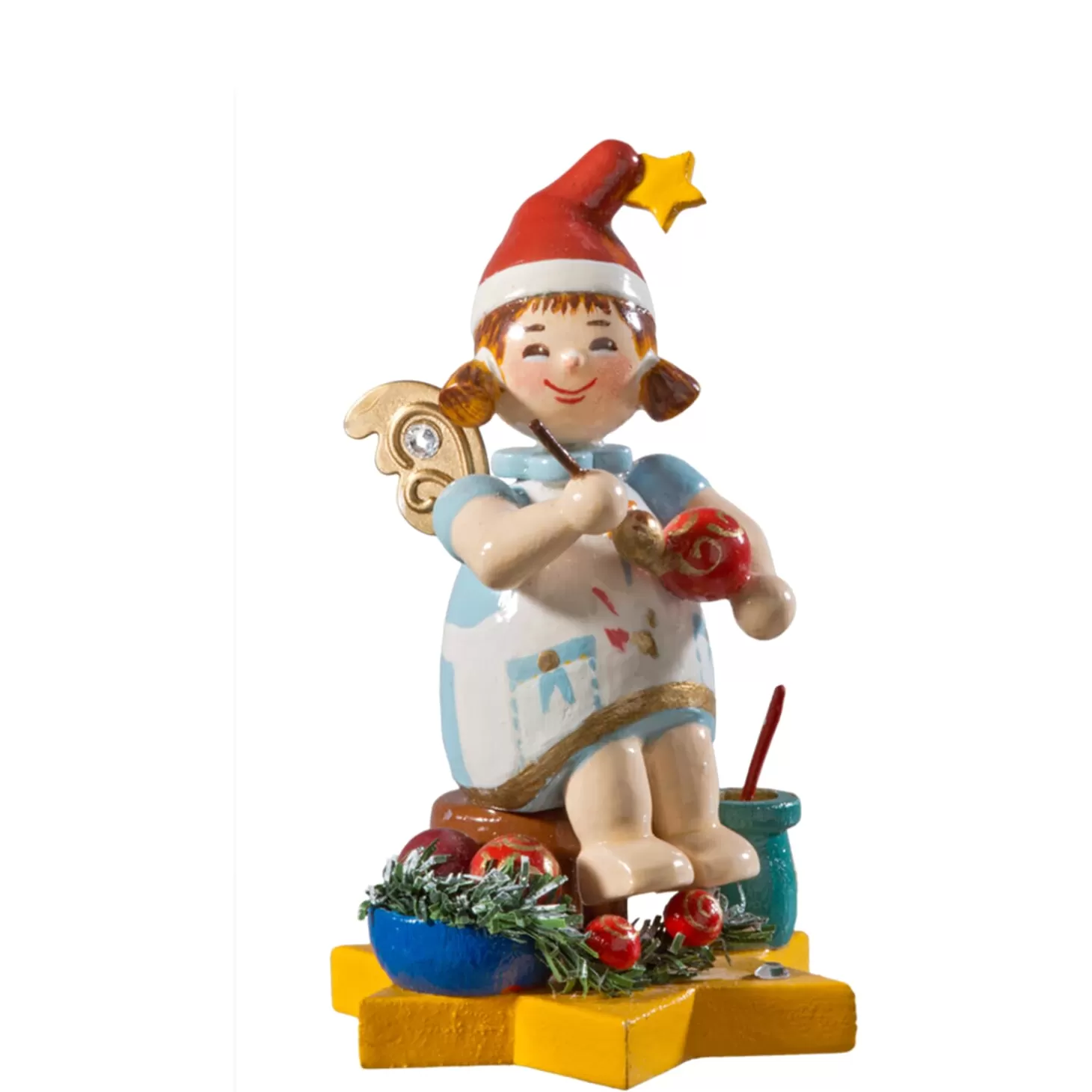 * Kathe's Original Figurines>Annual Angel 2016 "Christmas Ball Artist"