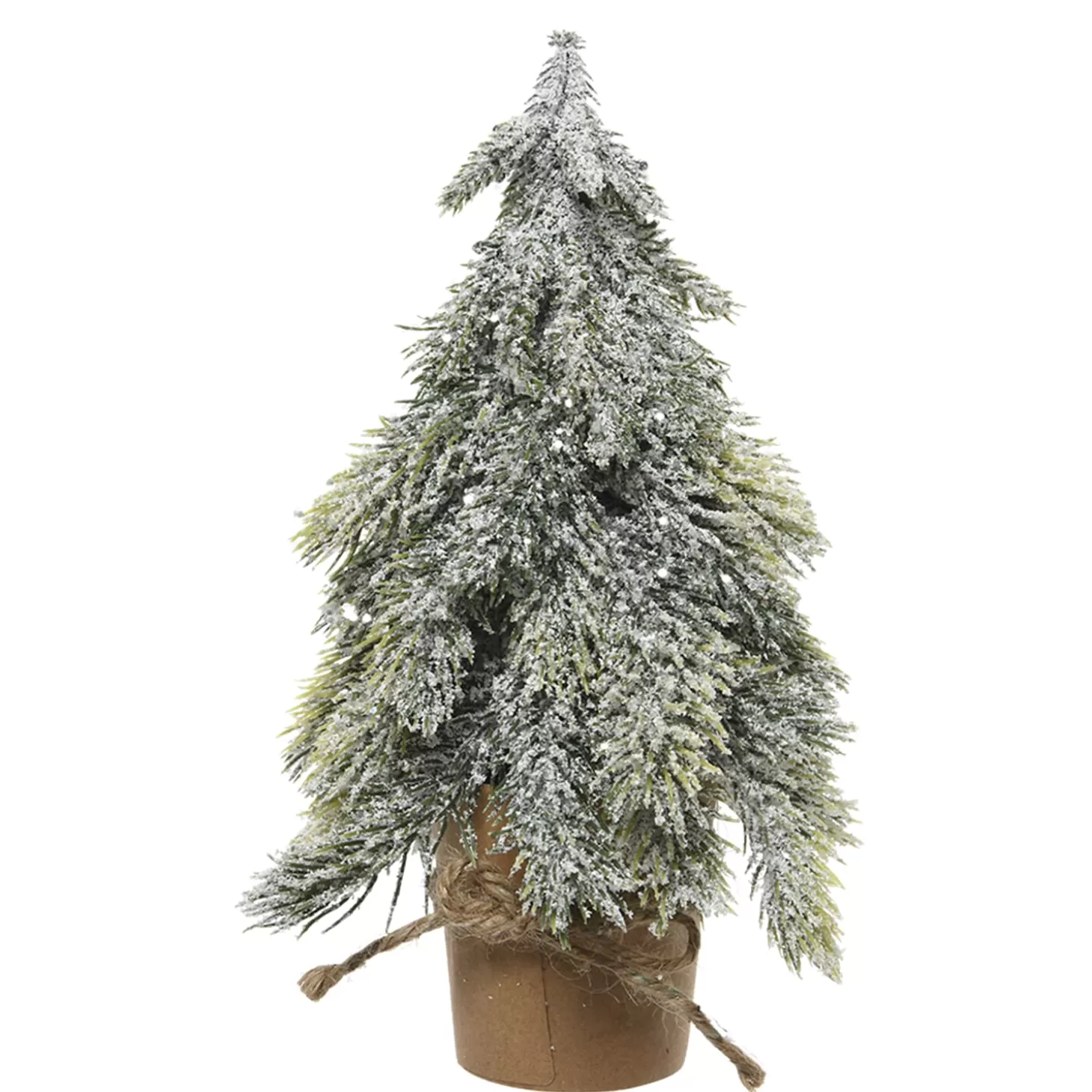 * Artificial Trees>Artificial Christmas Tree In A Carton Pot, Snowy, 10.24 Inch