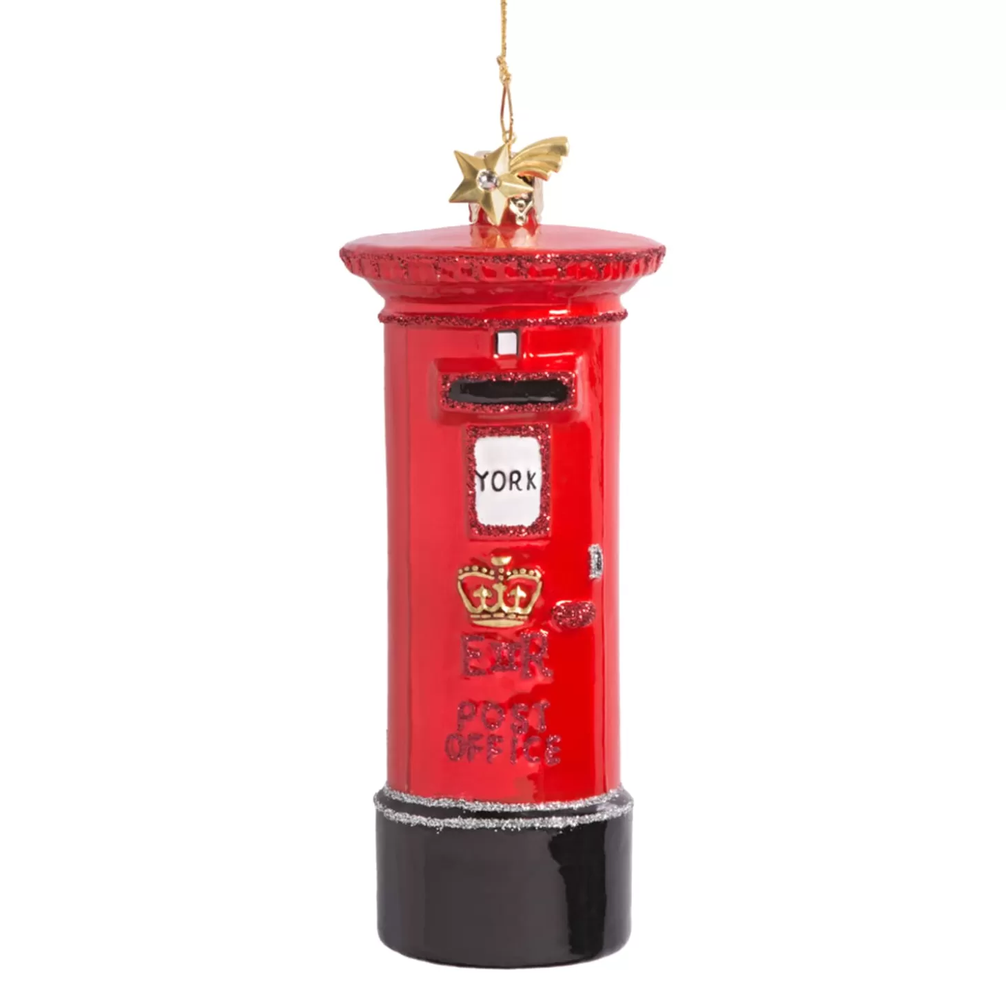 Poesie in Glas Glass Tree Decorations>English Mailbox "York"