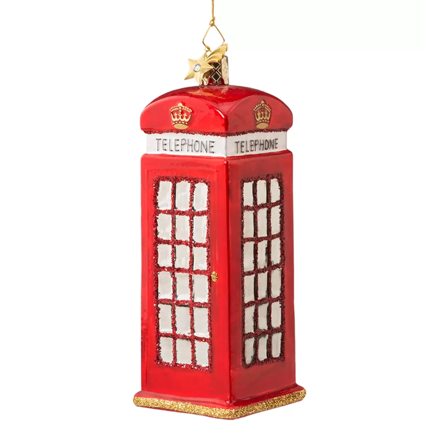 Poesie in Glas Glass Tree Decorations>English Phone Box