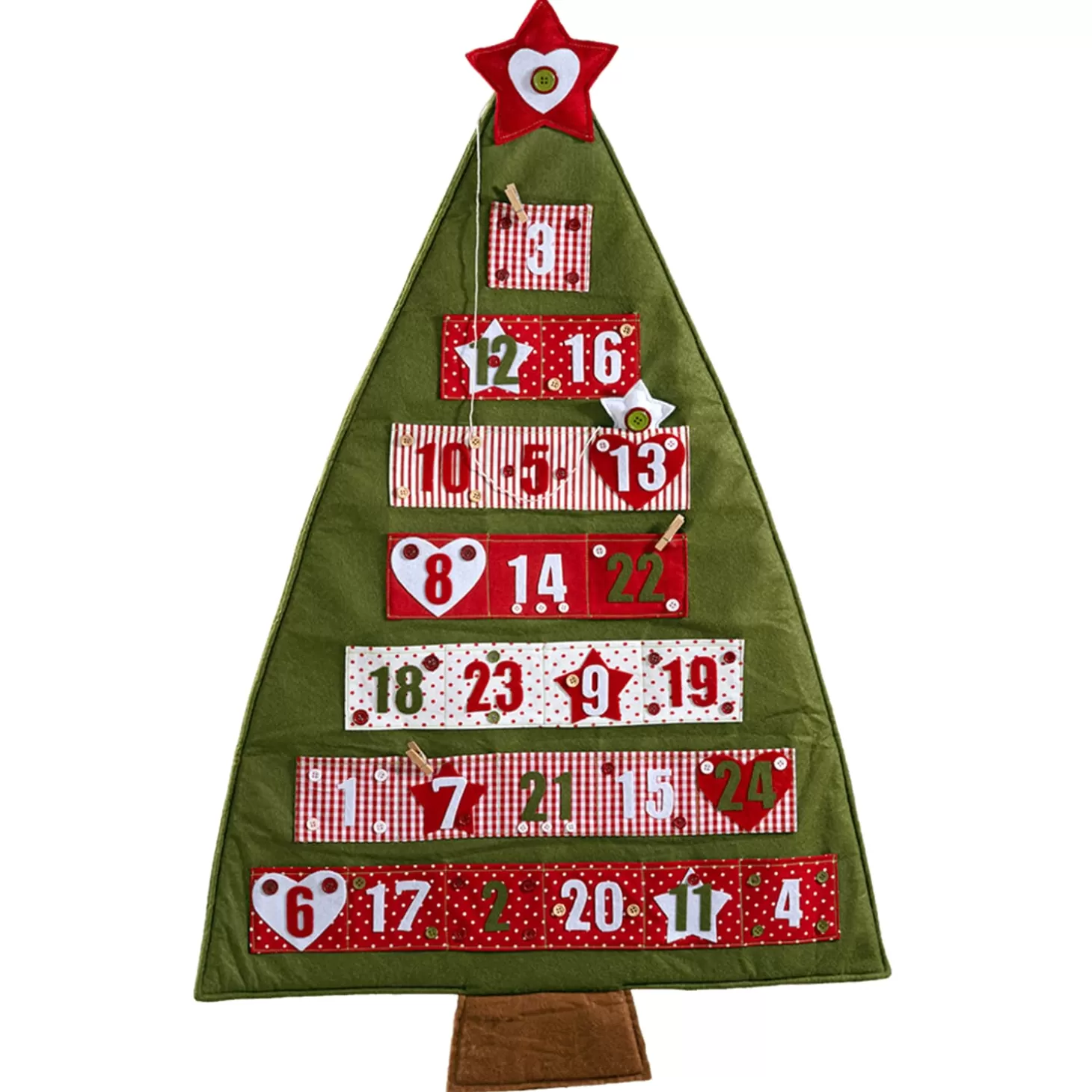 * Advent Decorations & Calendars>Fabric Advent Calendar "Christmas Tree"