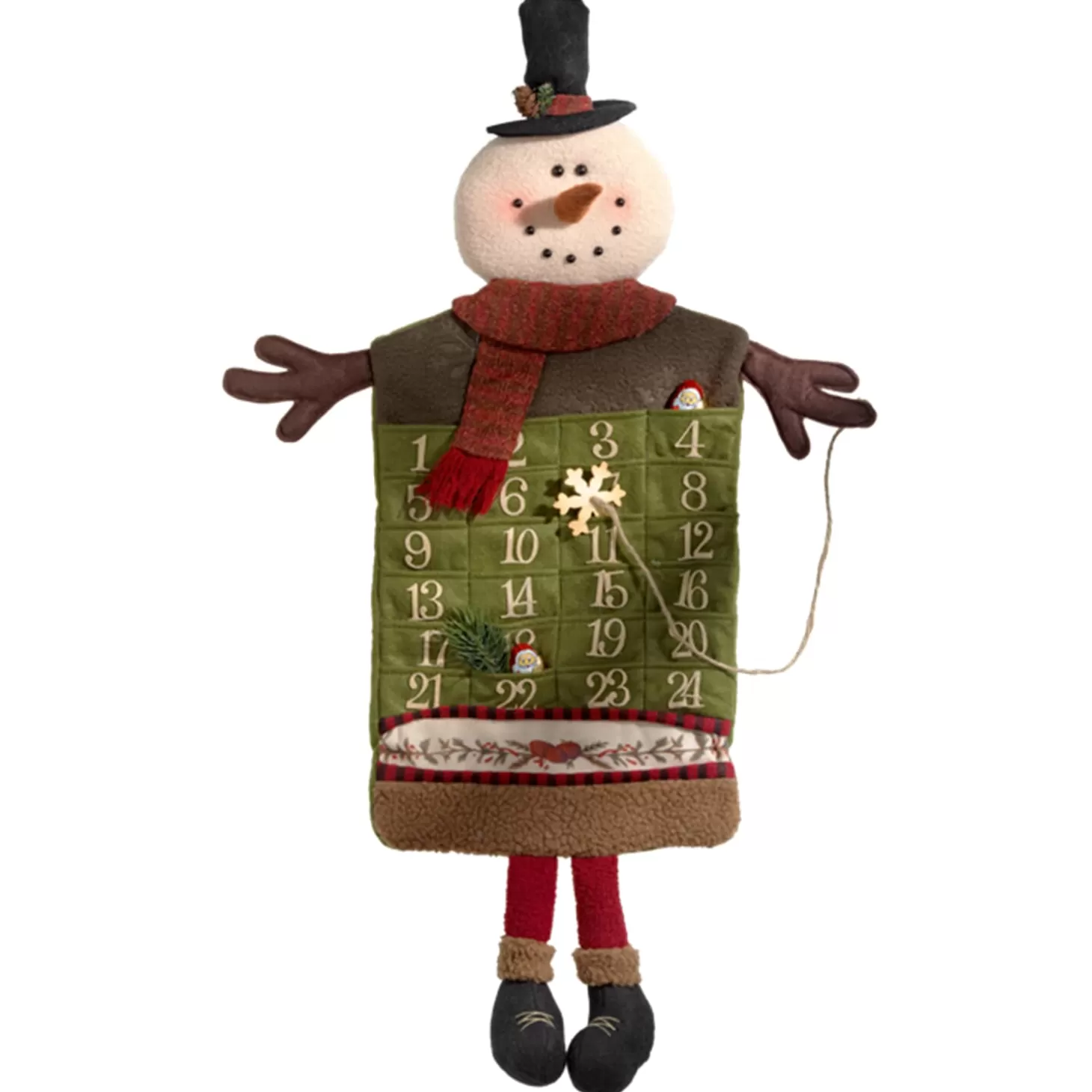* Advent Decorations & Calendars>Fabric Advent Calendar "Snowman"