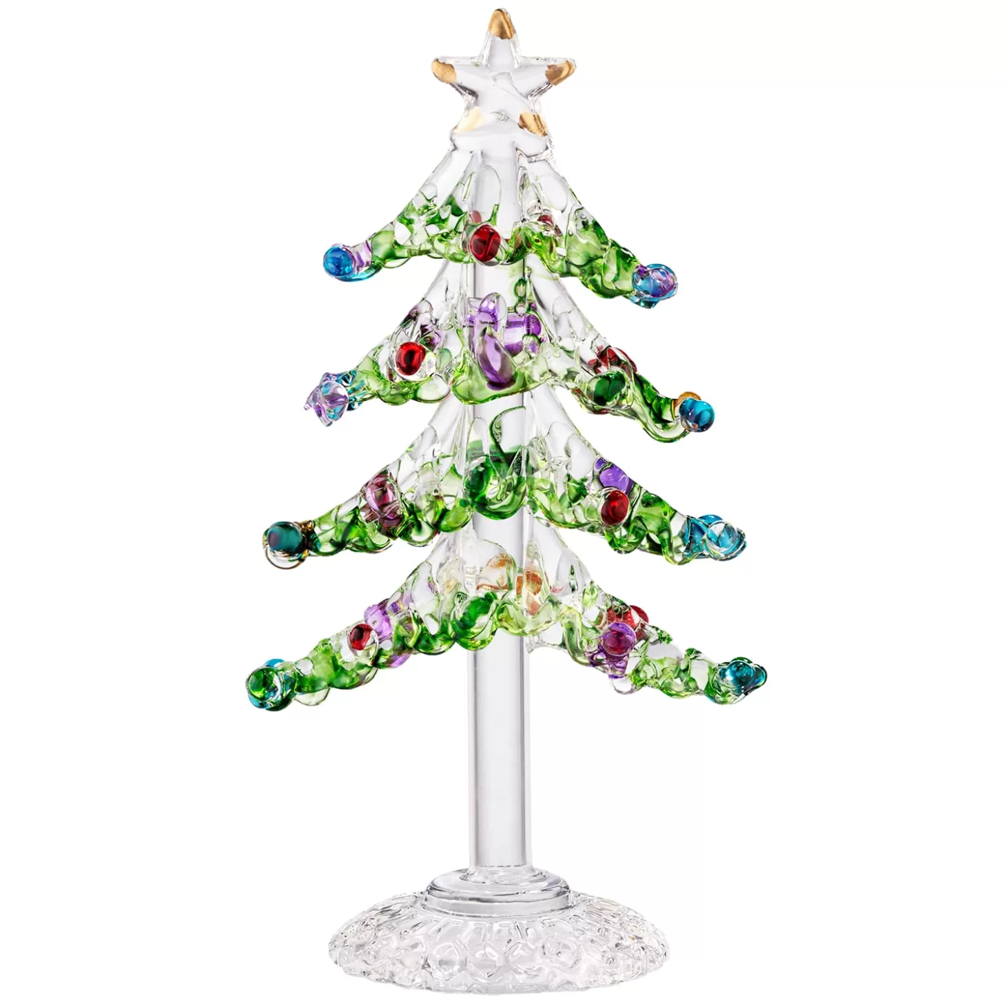 * Decorative Figurines>Filigree Glass Tree With Colourful Branches