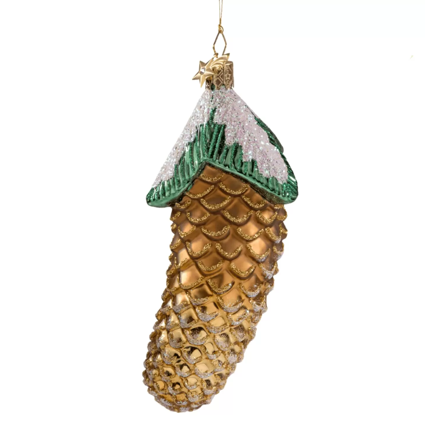 Poesie in Glas Glass Tree Decorations>Fir Cone