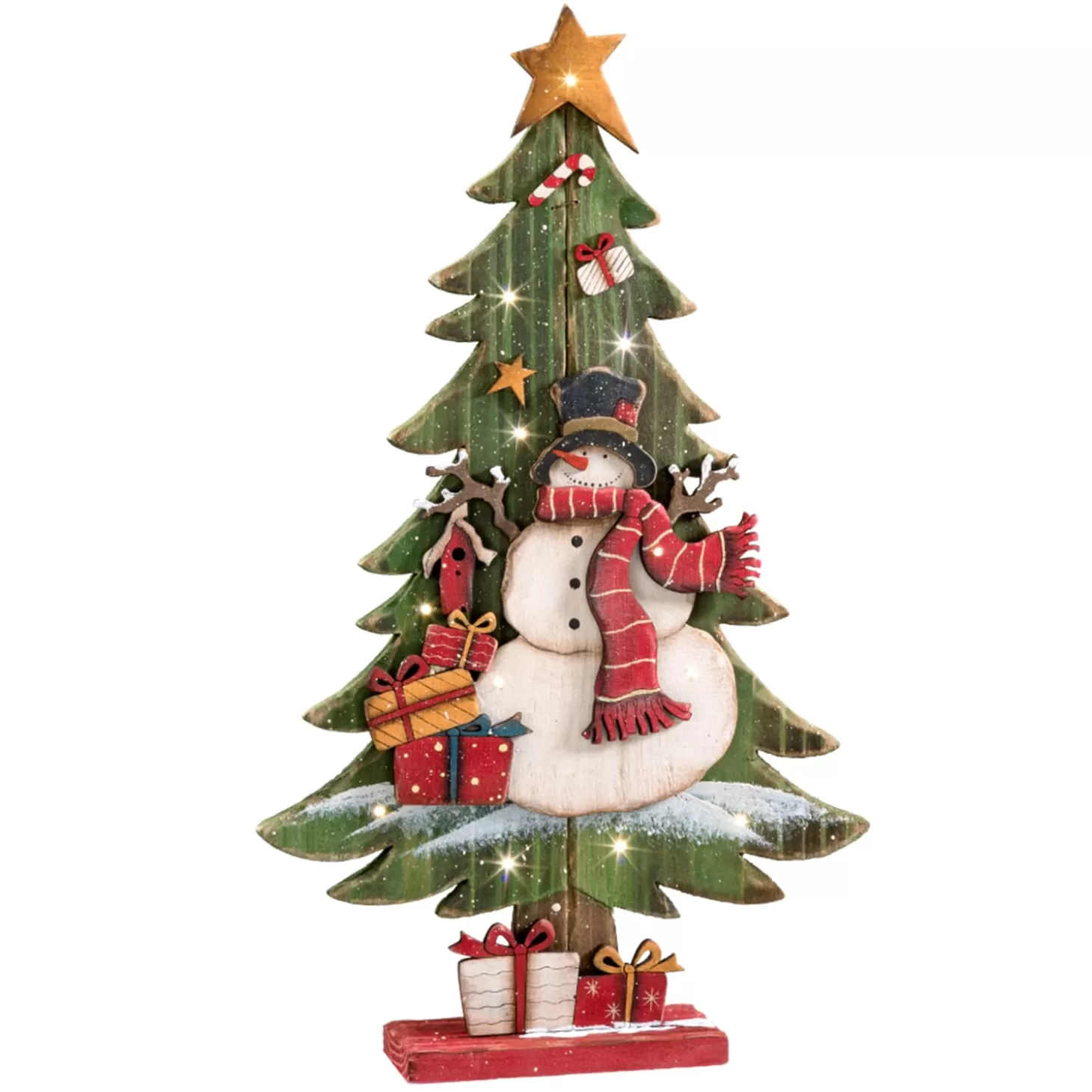 * Decorative Figurines>Fir Tree With Snowman