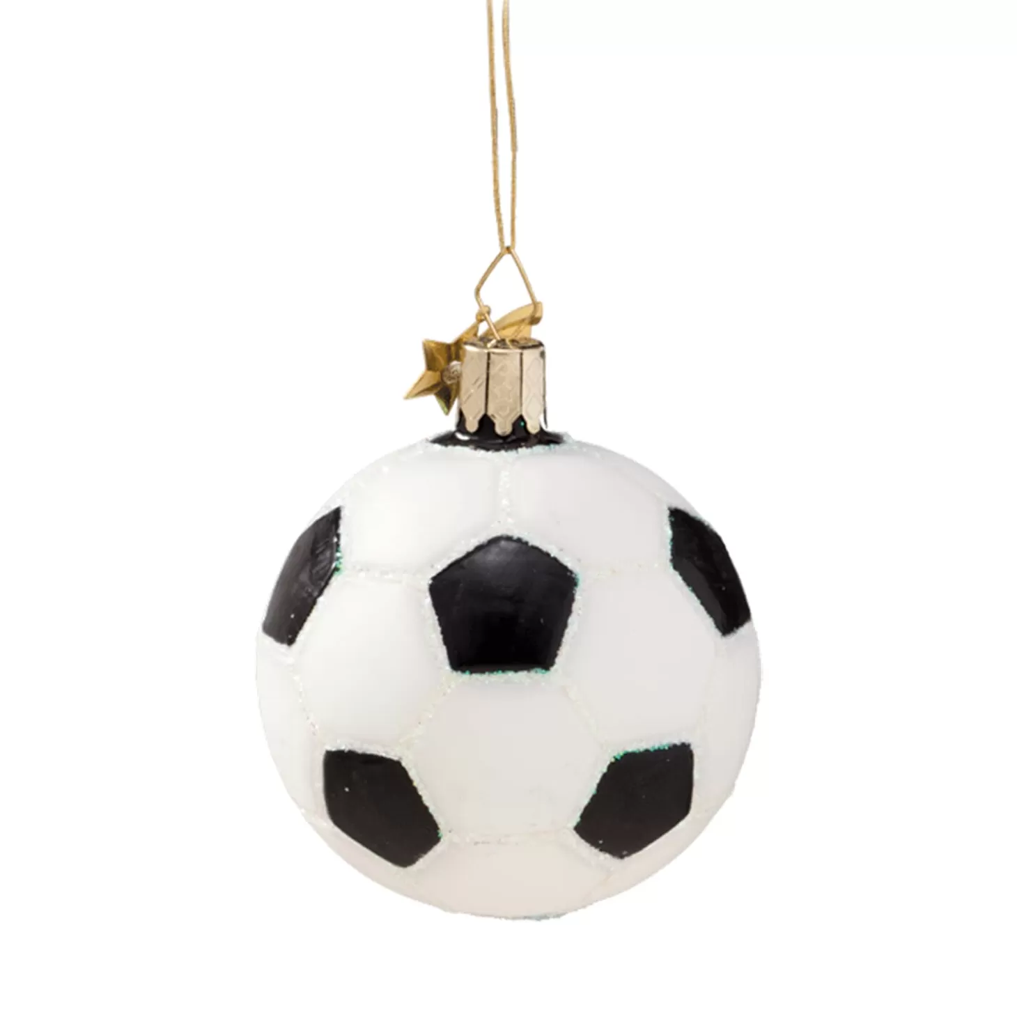 Poesie in Glas Glass Tree Decorations>Football