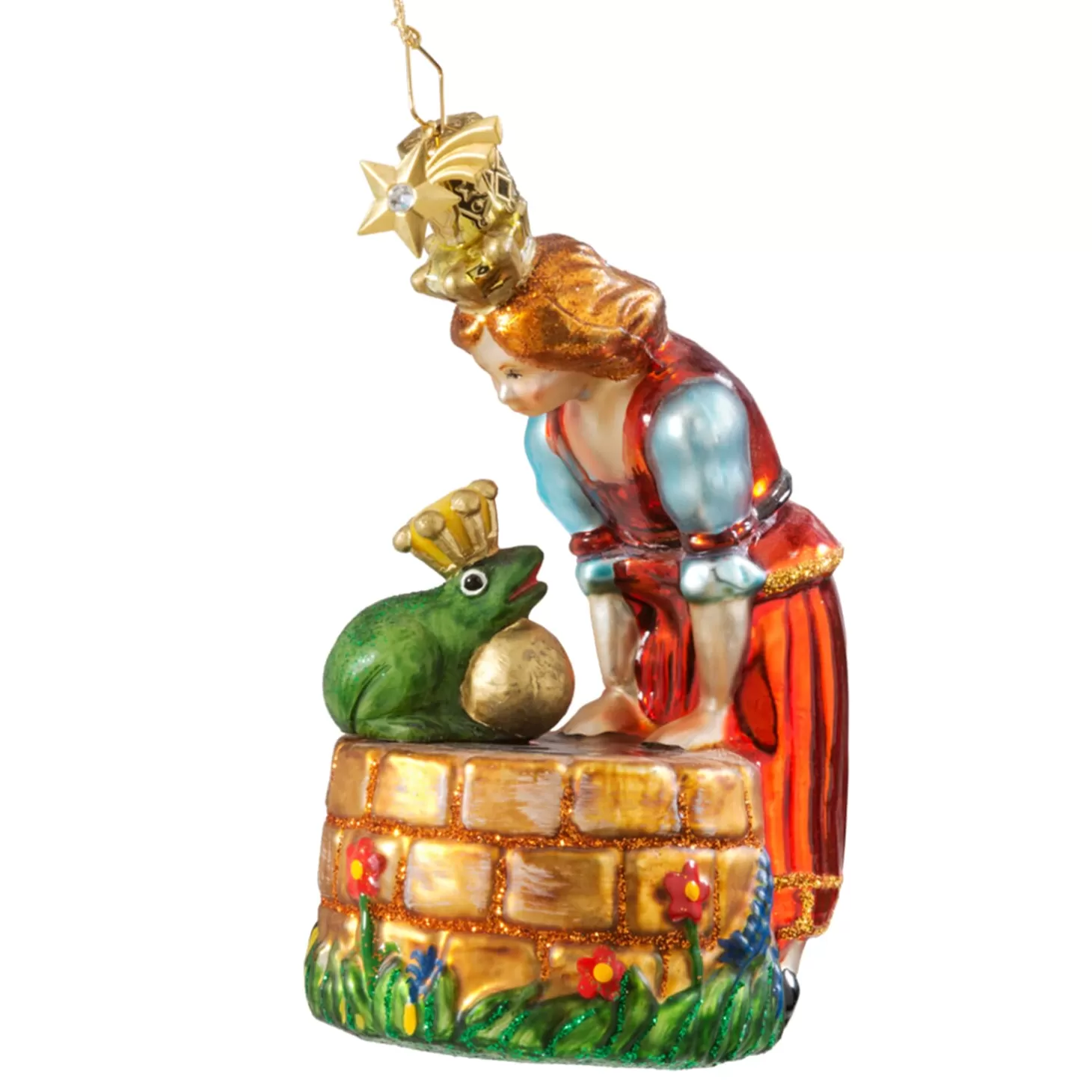 Poesie in Glas Glass Tree Decorations>Frog King