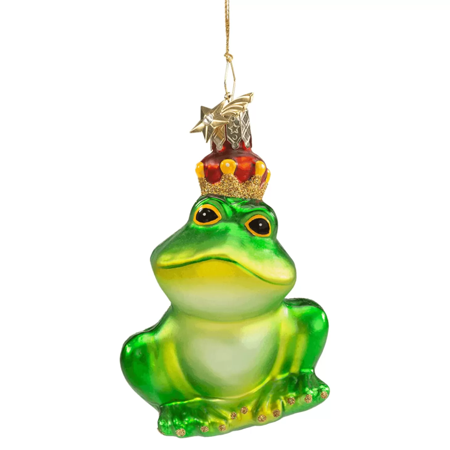Poesie in Glas Glass Tree Decorations>Frog King