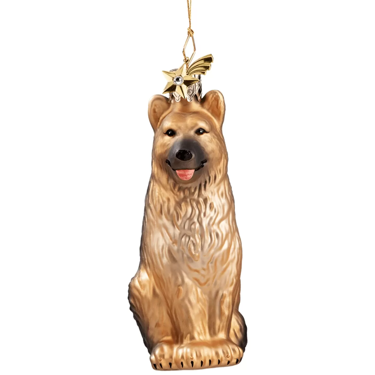Poesie in Glas Glass Tree Decorations>German Shepherd