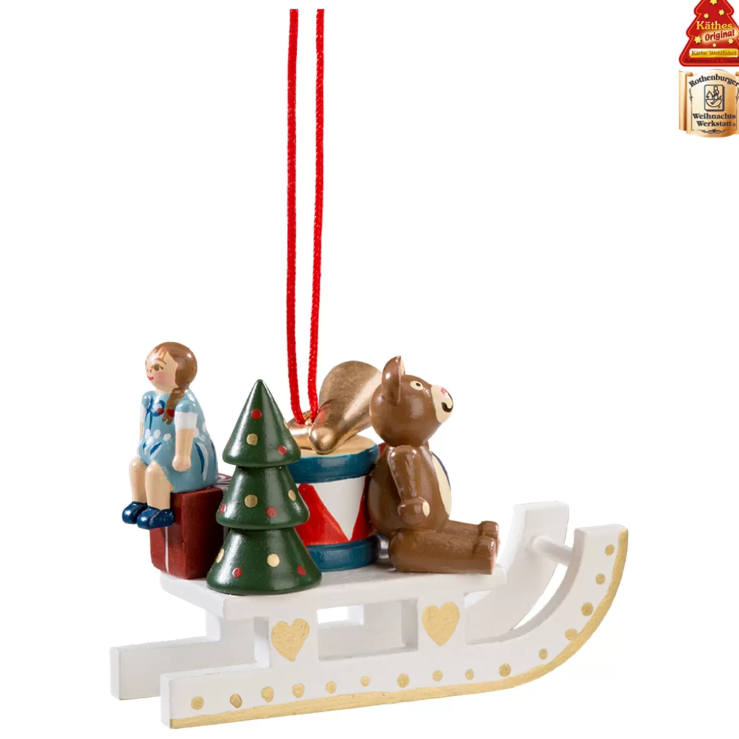 * Wood Tree Decorations>Gift Sleigh