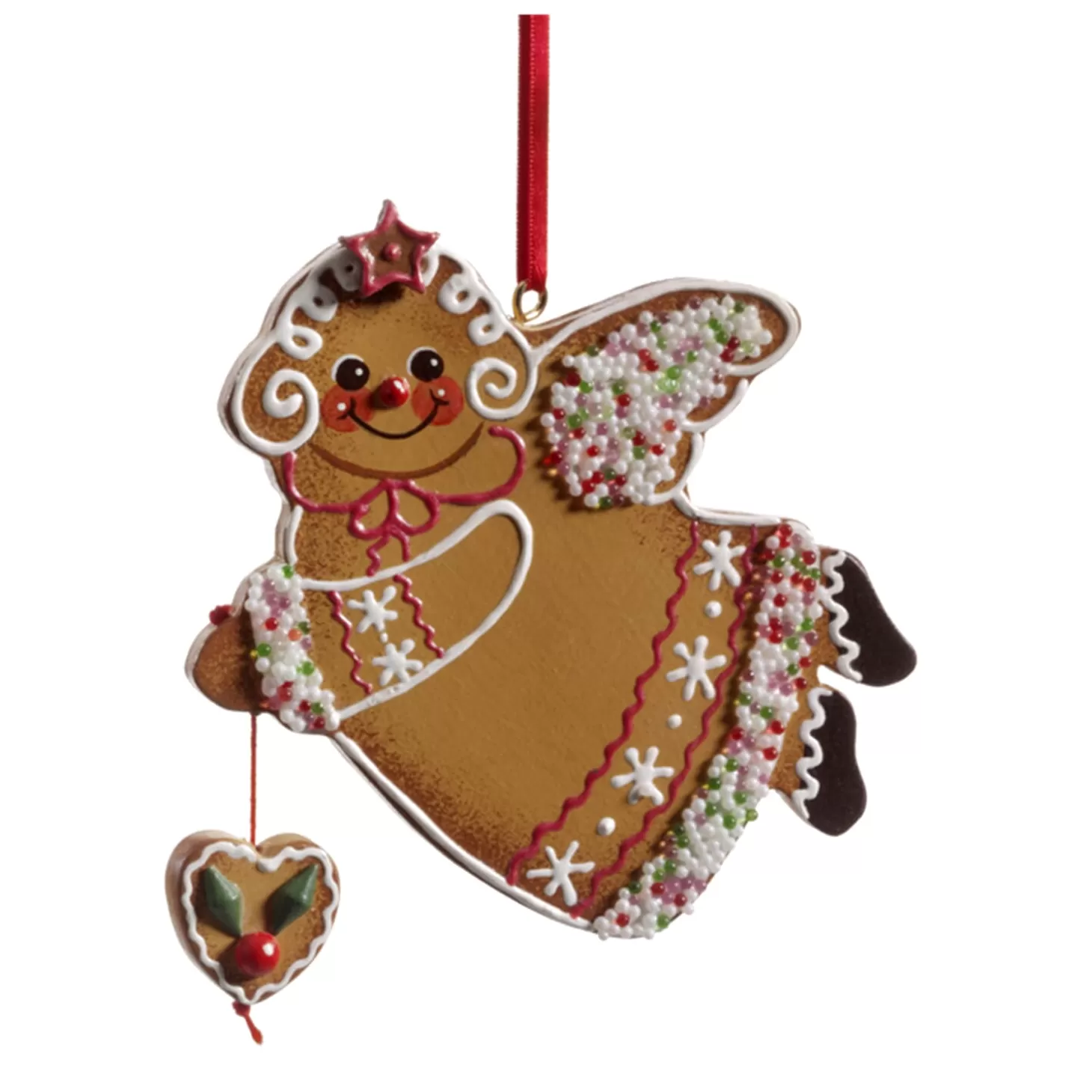 * Wood Tree Decorations>Gingerbread Angel