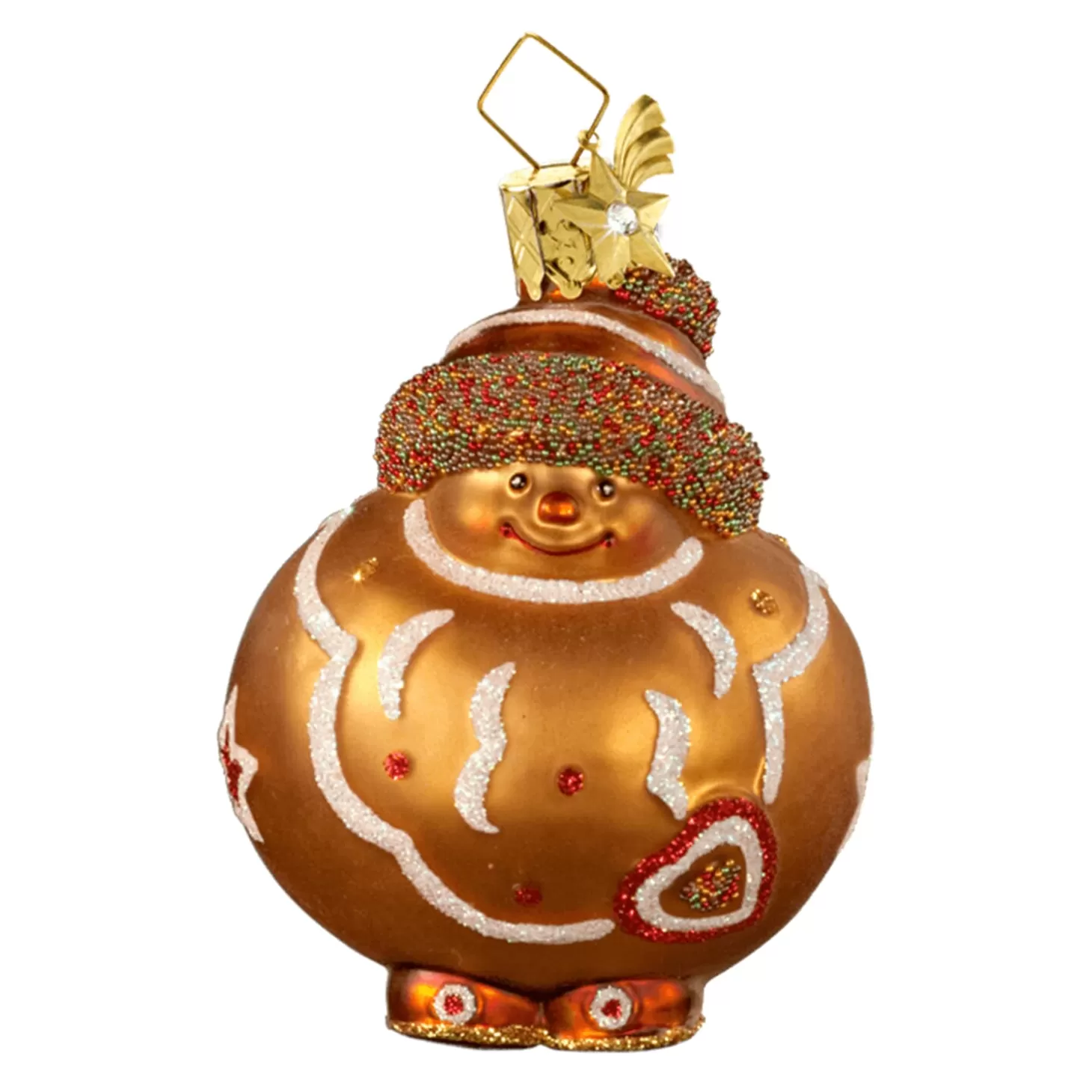 Poesie in Glas Glass Tree Decorations>Gingerbread Ball