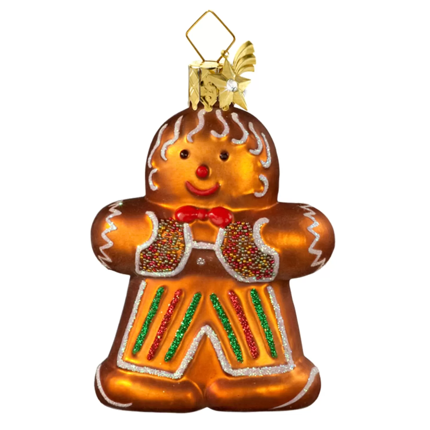 Poesie in Glas Glass Tree Decorations>Gingerbread Boy