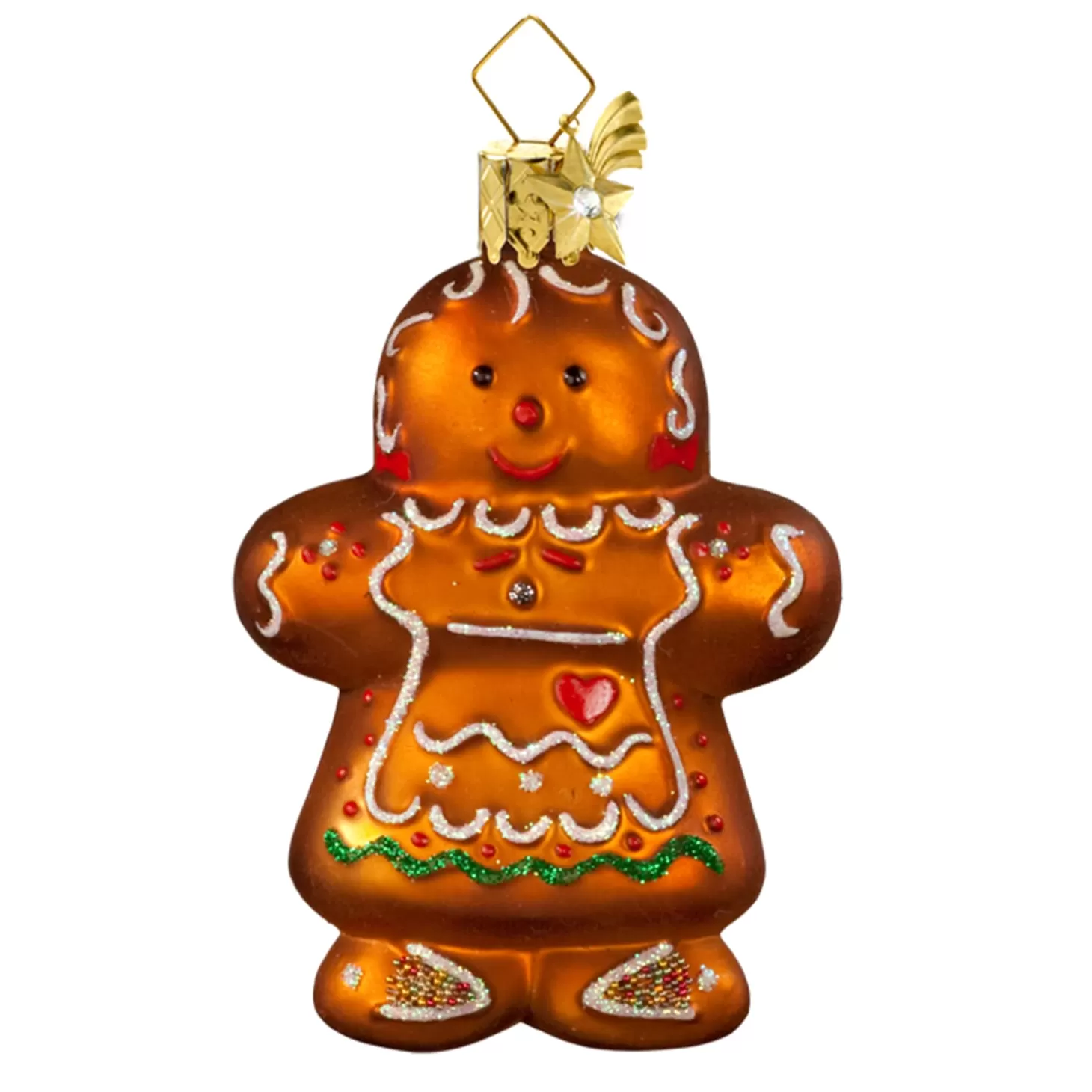 Poesie in Glas Glass Tree Decorations>Gingerbread Girl