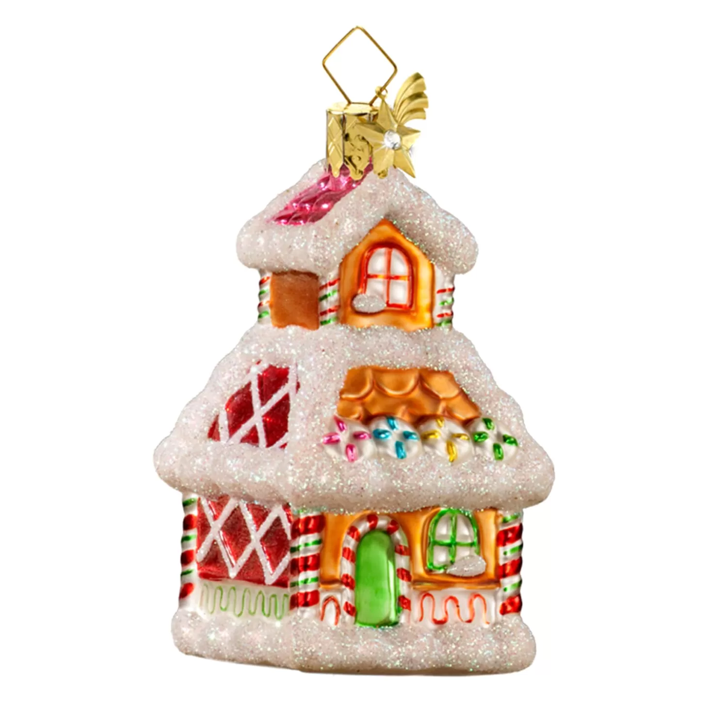 Poesie in Glas Glass Tree Decorations>Gingerbread House