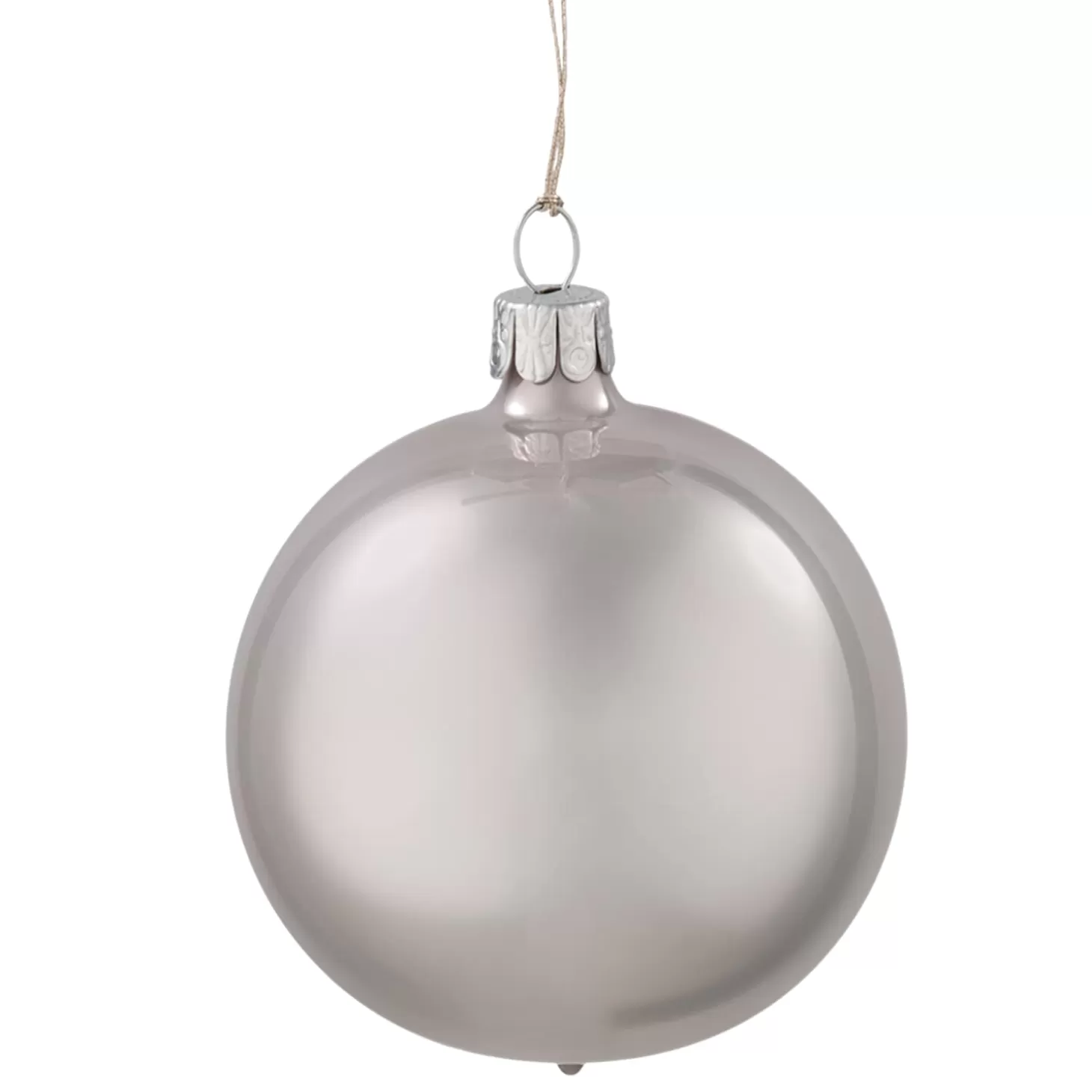 * Tree Baubles And Set Offers>Glass Bauble Grey, Lacquered, 7 Cm