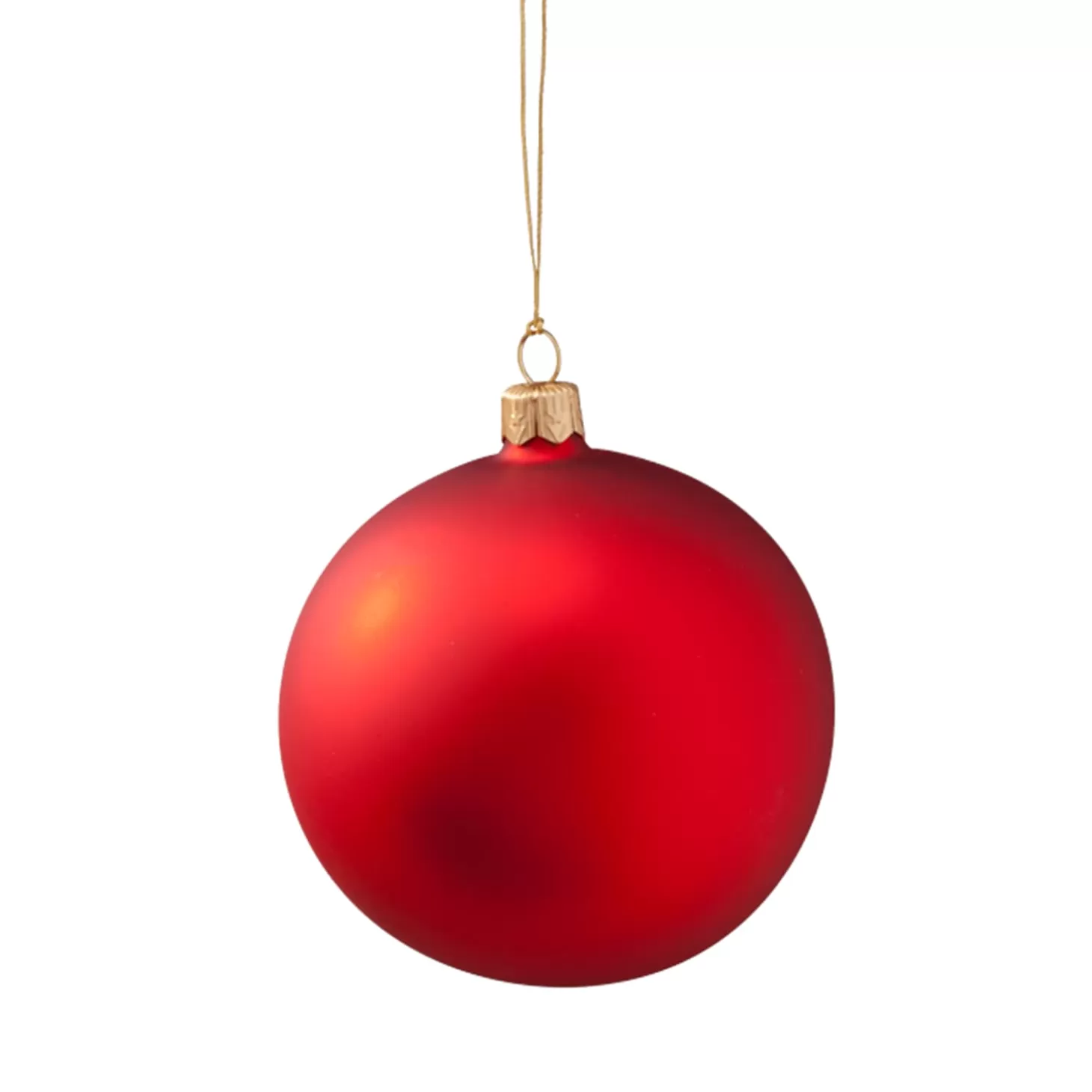 * Tree Baubles And Set Offers>Glass Bauble Matte Red, 10 Cm