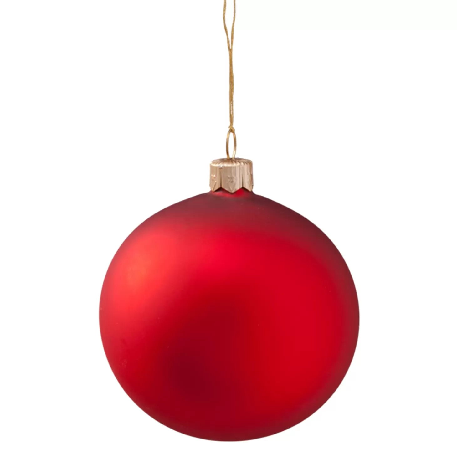 * Tree Baubles And Set Offers>Glass Bauble Matte Red, 8 Cm