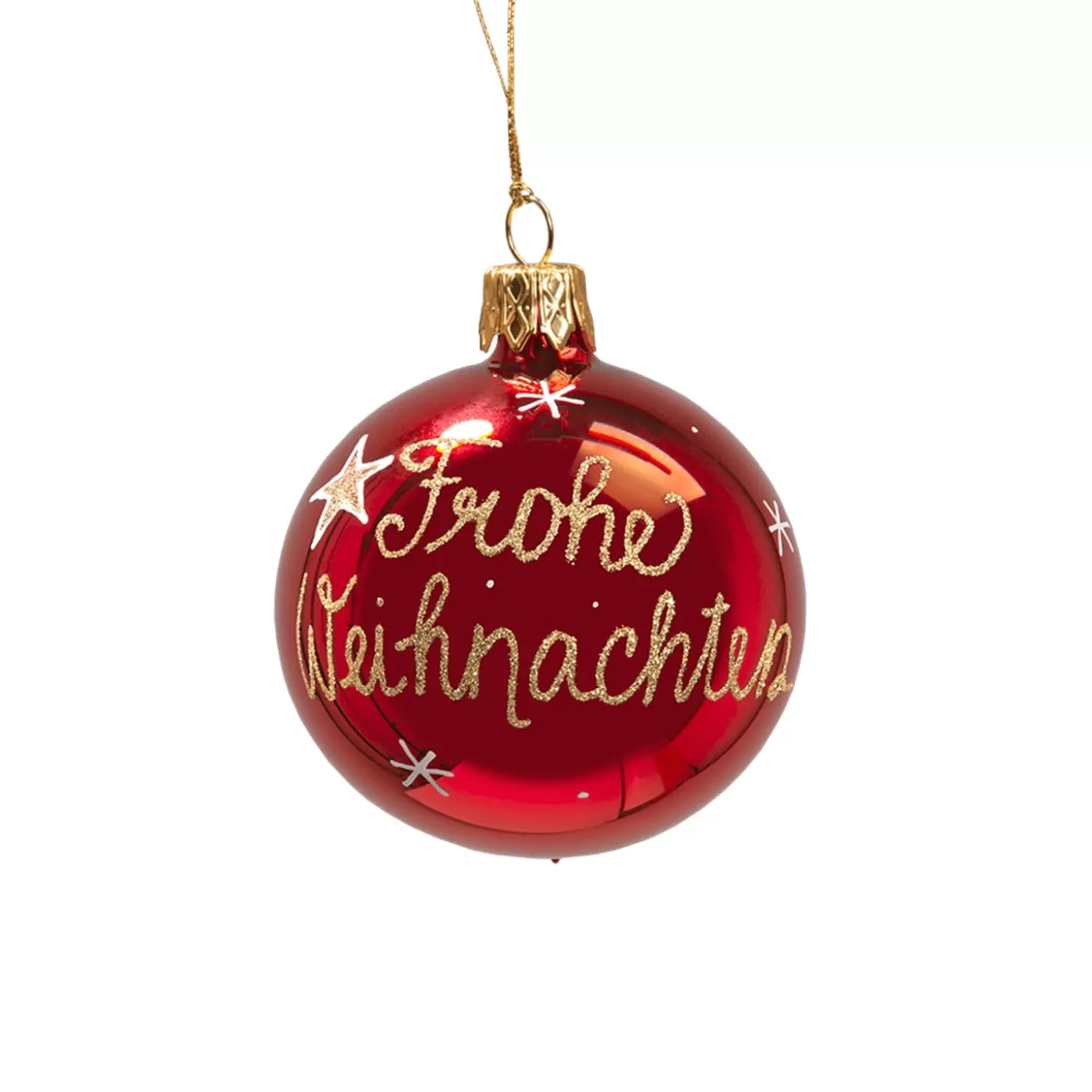 * Tree Baubles And Set Offers>Glass Bauble "Merry Christmas", 6 Cm