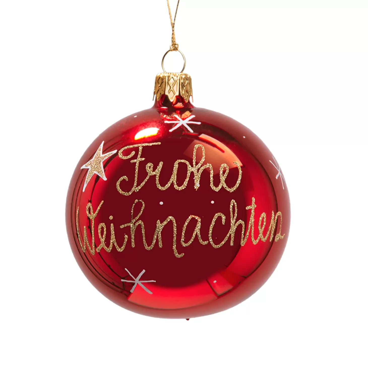 * Tree Baubles And Set Offers>Glass Bauble "Merry Christmas", 8 Cm