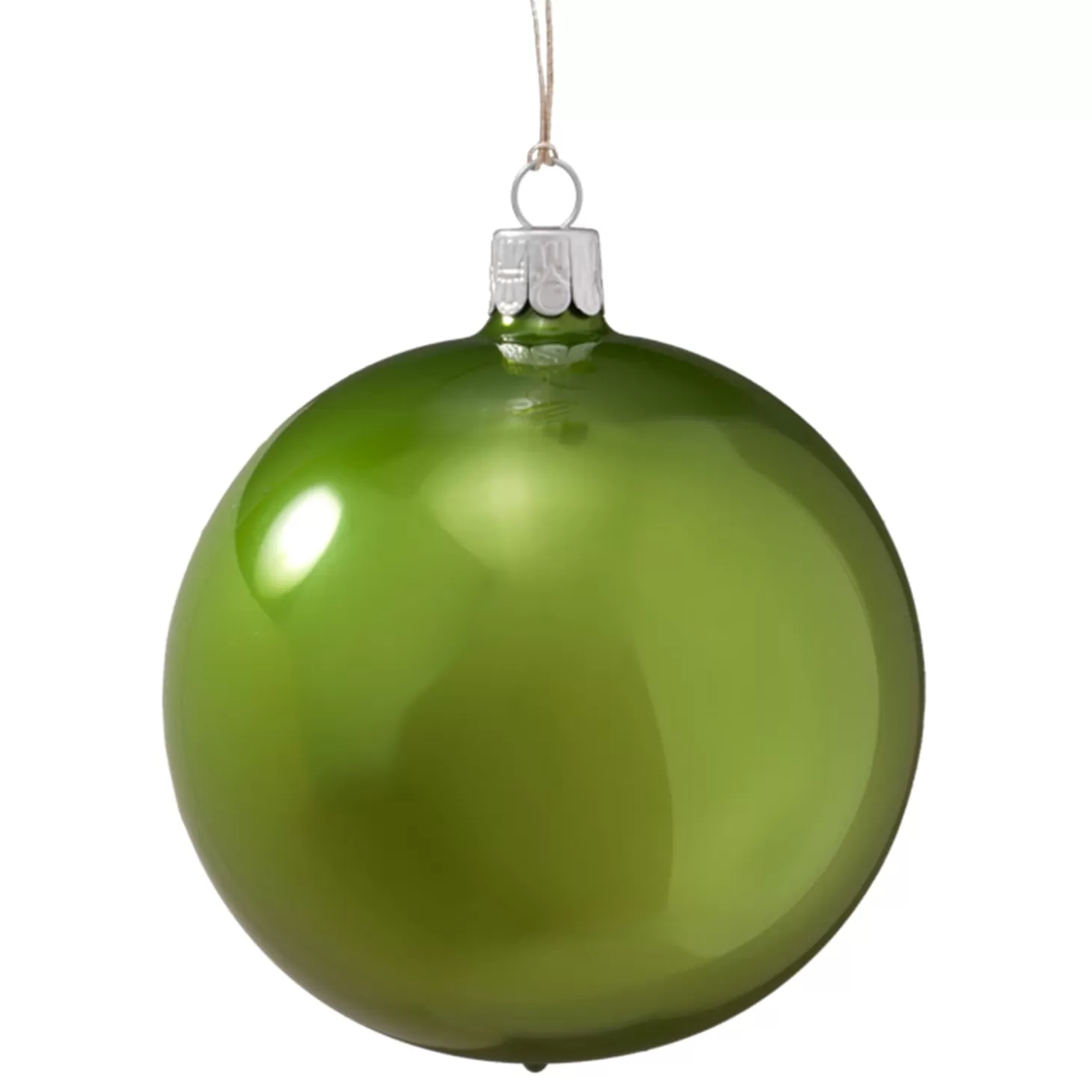 * Tree Baubles And Set Offers>Glass Bauble Opal Green, 10 Cm