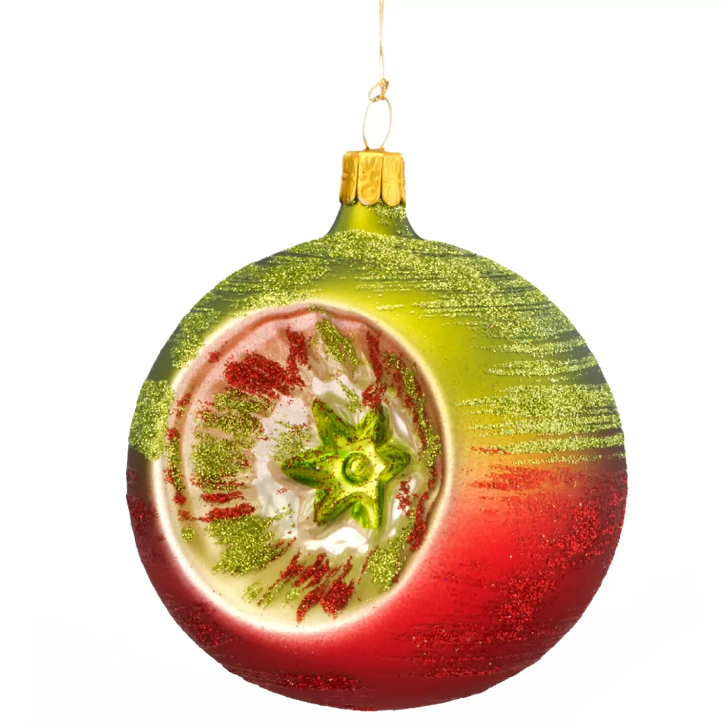 * Tree Baubles And Set Offers>Glass Bauble With Reflex, 8 Cm