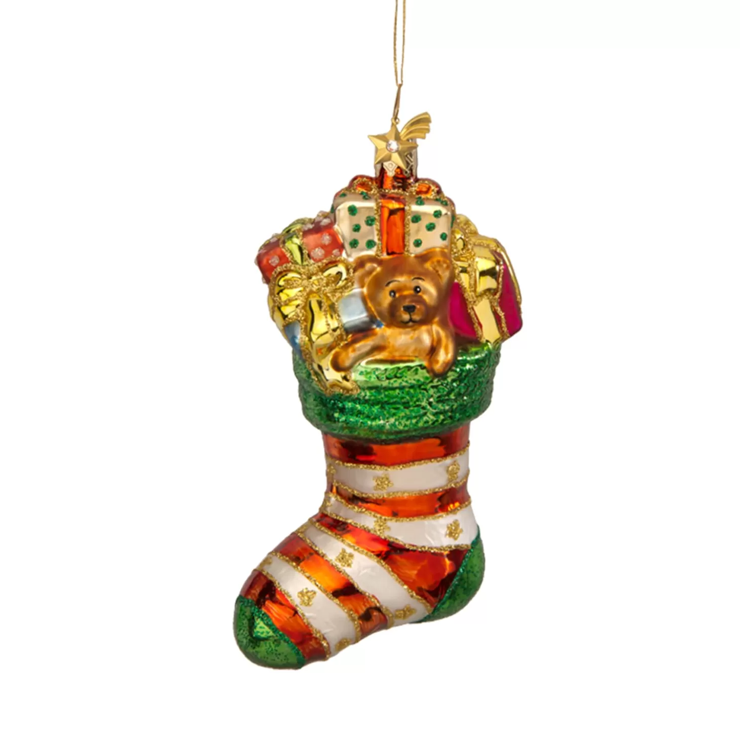 Poesie in Glas Glass Tree Decorations>Glass Ornament Christmas Stocking