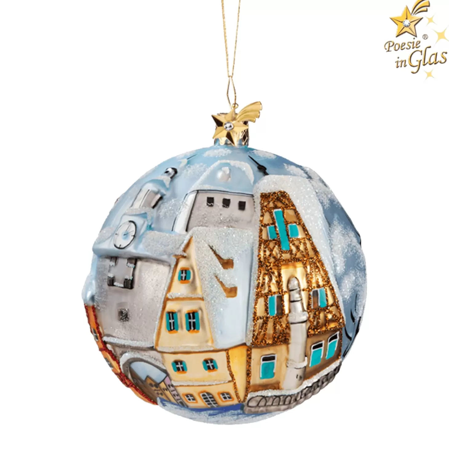 Poesie in Glas Rothenburg Souvenirs>Glass Sphere Rothenburg Ob Der Tauber