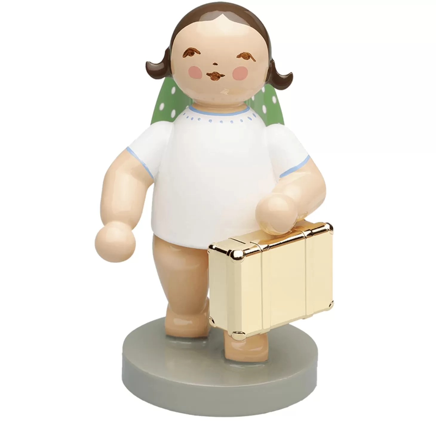 WENDT & KÜHN Wendt & Kuhn Collection>Globetrotter, Angel With Suitcase, Gold Edition No11