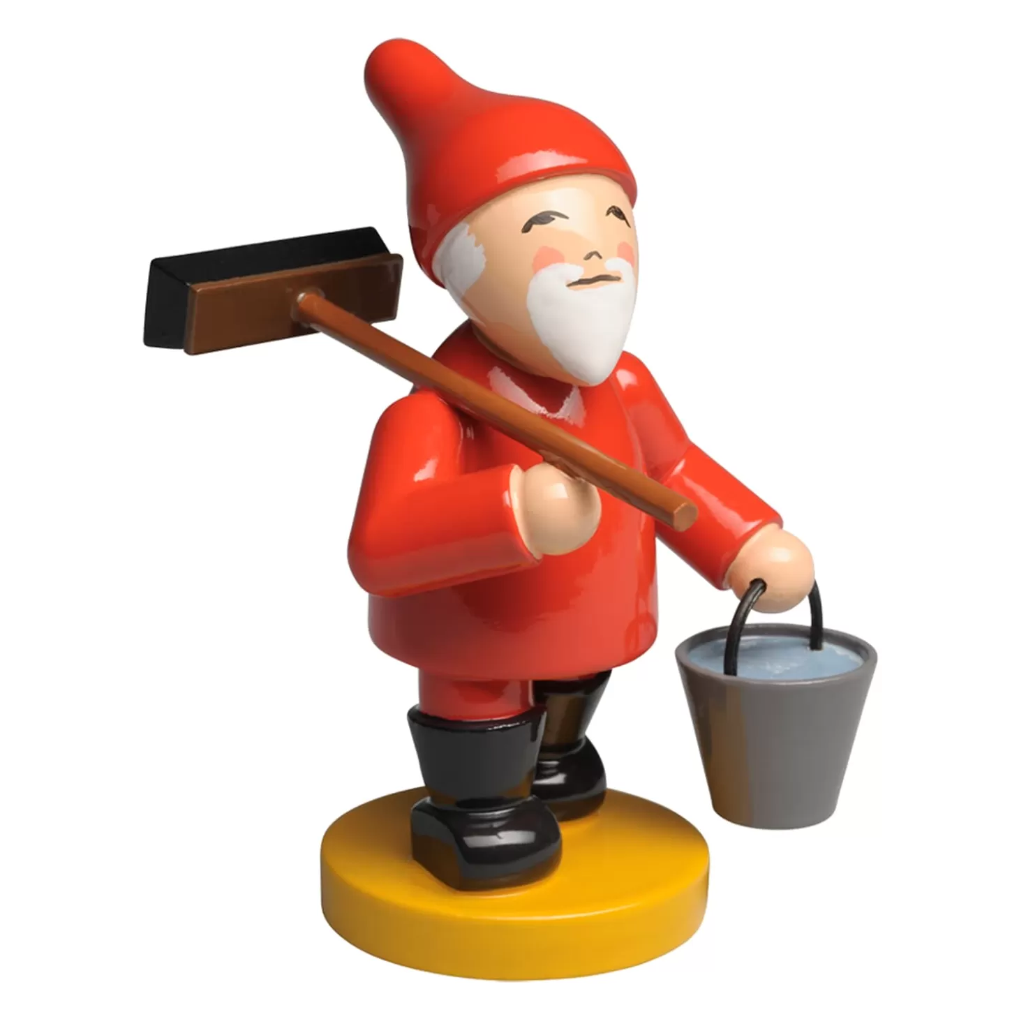 WENDT & KÜHN Wendt & Kuhn Collection>Gnome With Broom And Bucket