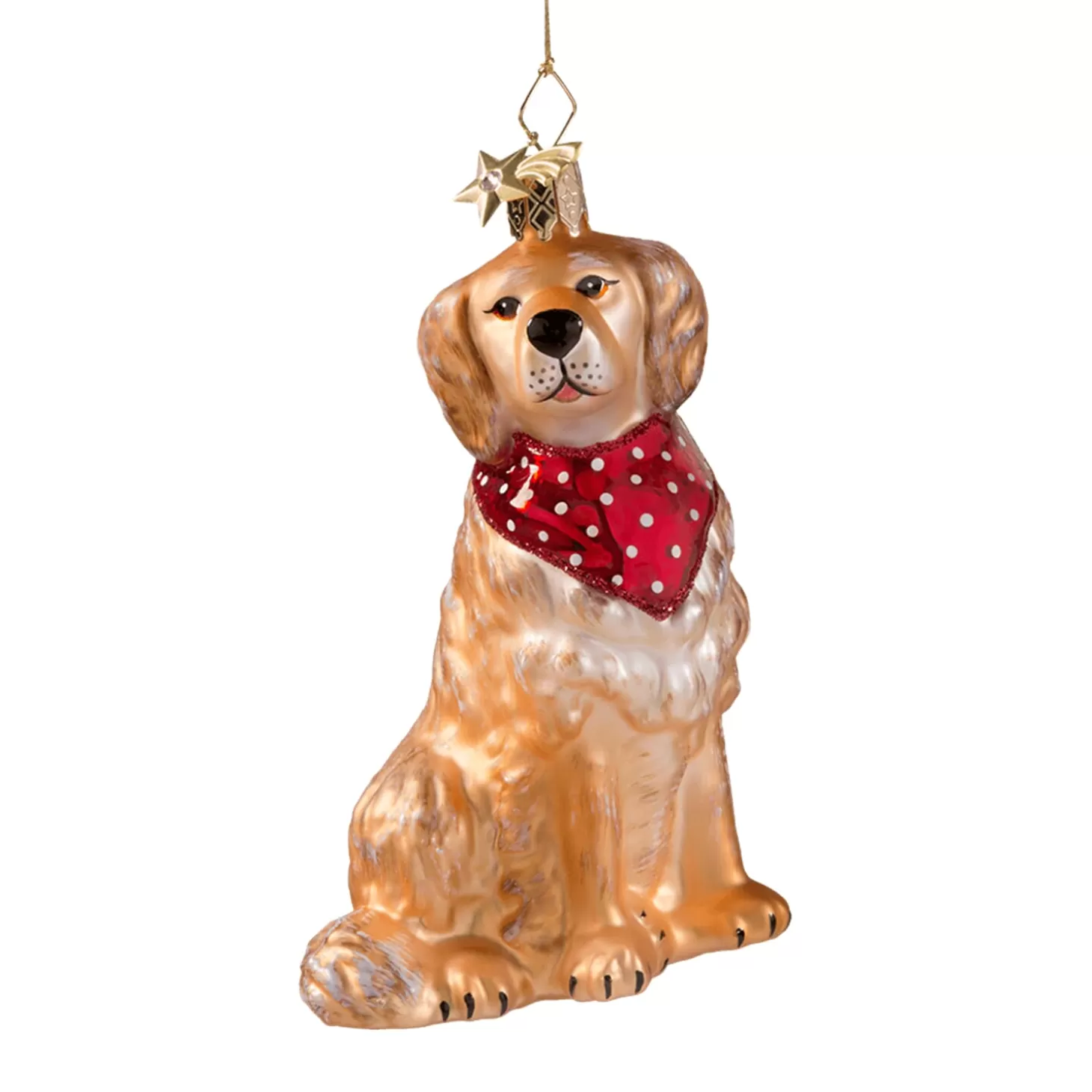 Poesie in Glas Glass Tree Decorations>Golden Retriever