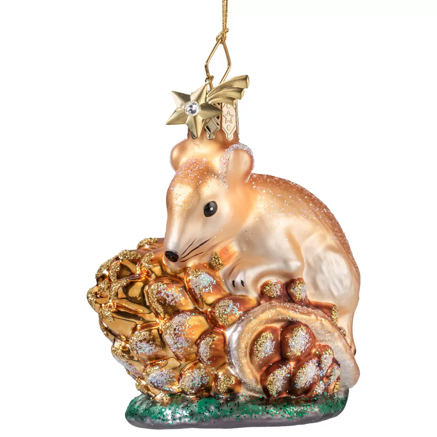 Poesie in Glas Glass Tree Decorations>Hazel Dormouse