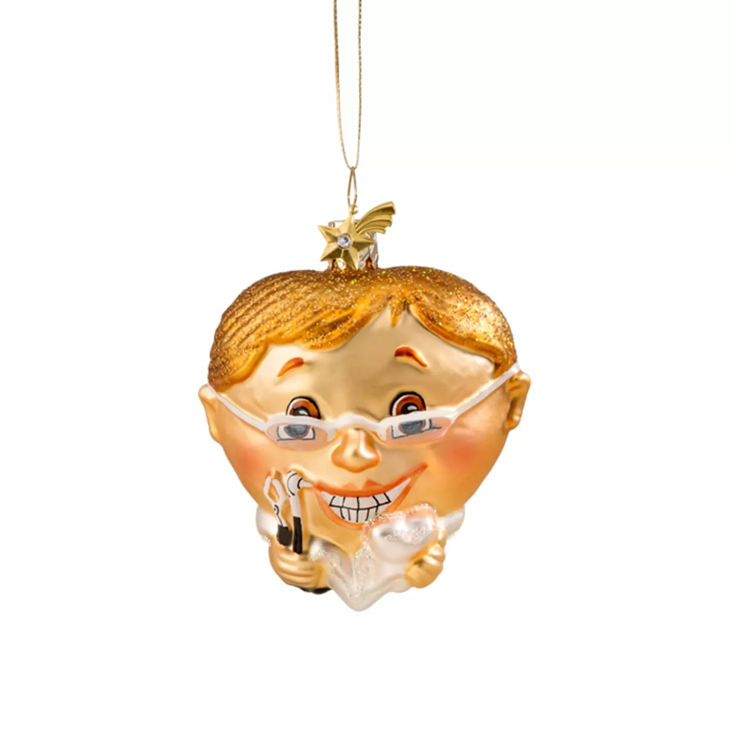 Poesie in Glas Glass Tree Decorations>Heart Dentist