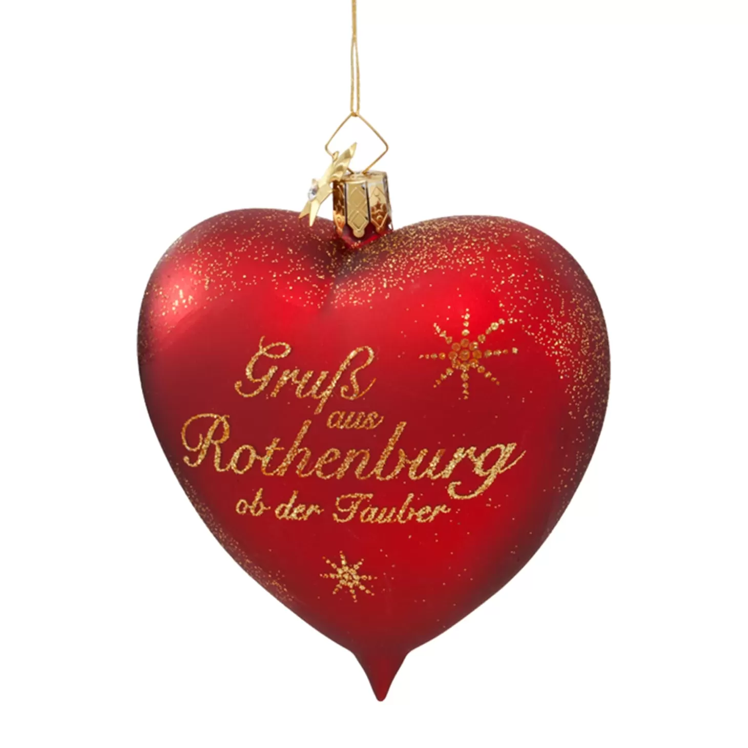 Poesie in Glas Rothenburg Souvenirs>Heart "Grus Aus Rothenburg"