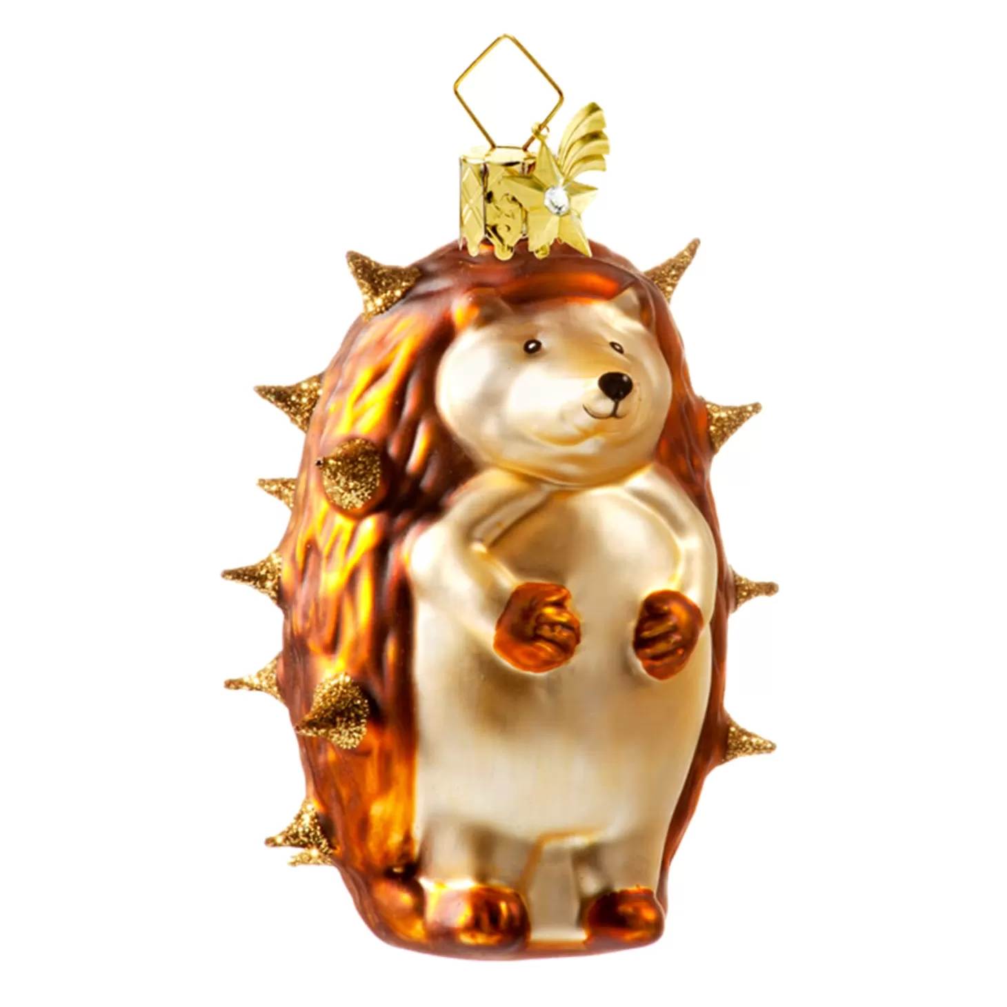 Poesie in Glas Glass Tree Decorations>Hedgehog, Standing