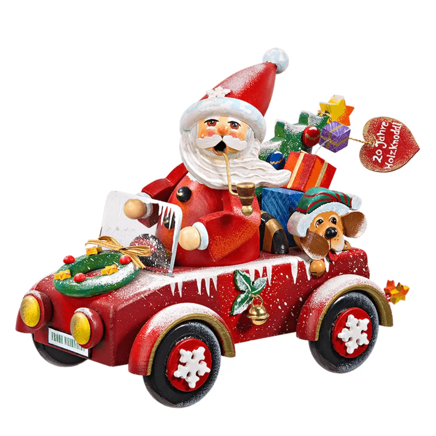 * Incense Smokers>Holzknoddl "Full Speed For Santa", Incense Smoker