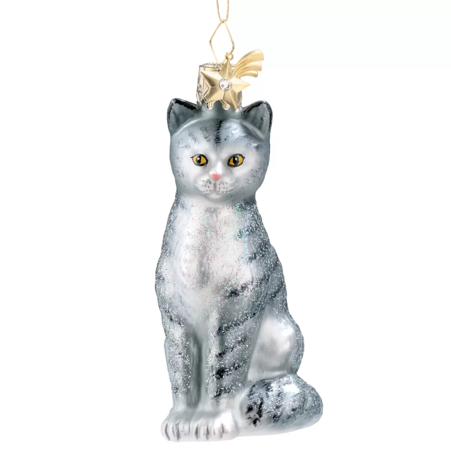 Poesie in Glas Glass Tree Decorations>House Cat