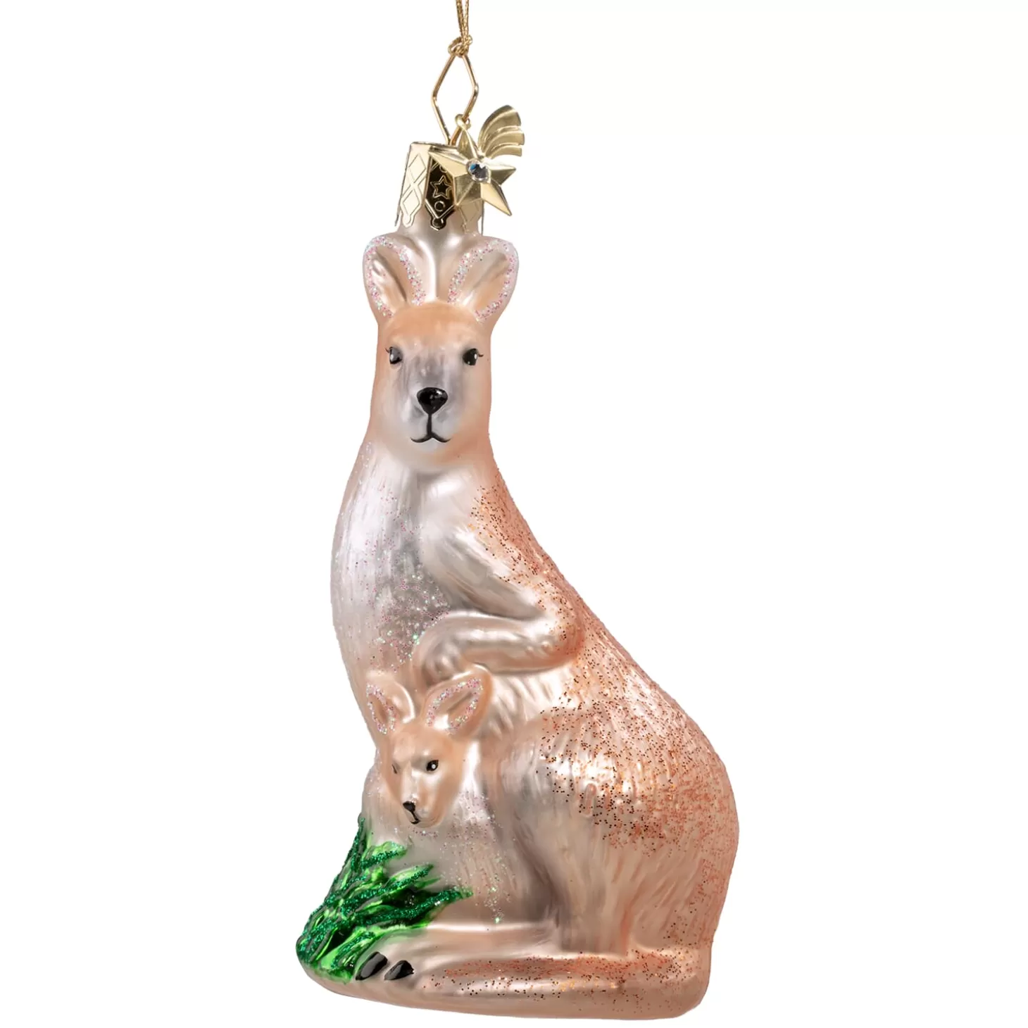 Poesie in Glas Glass Tree Decorations>Kangaroo
