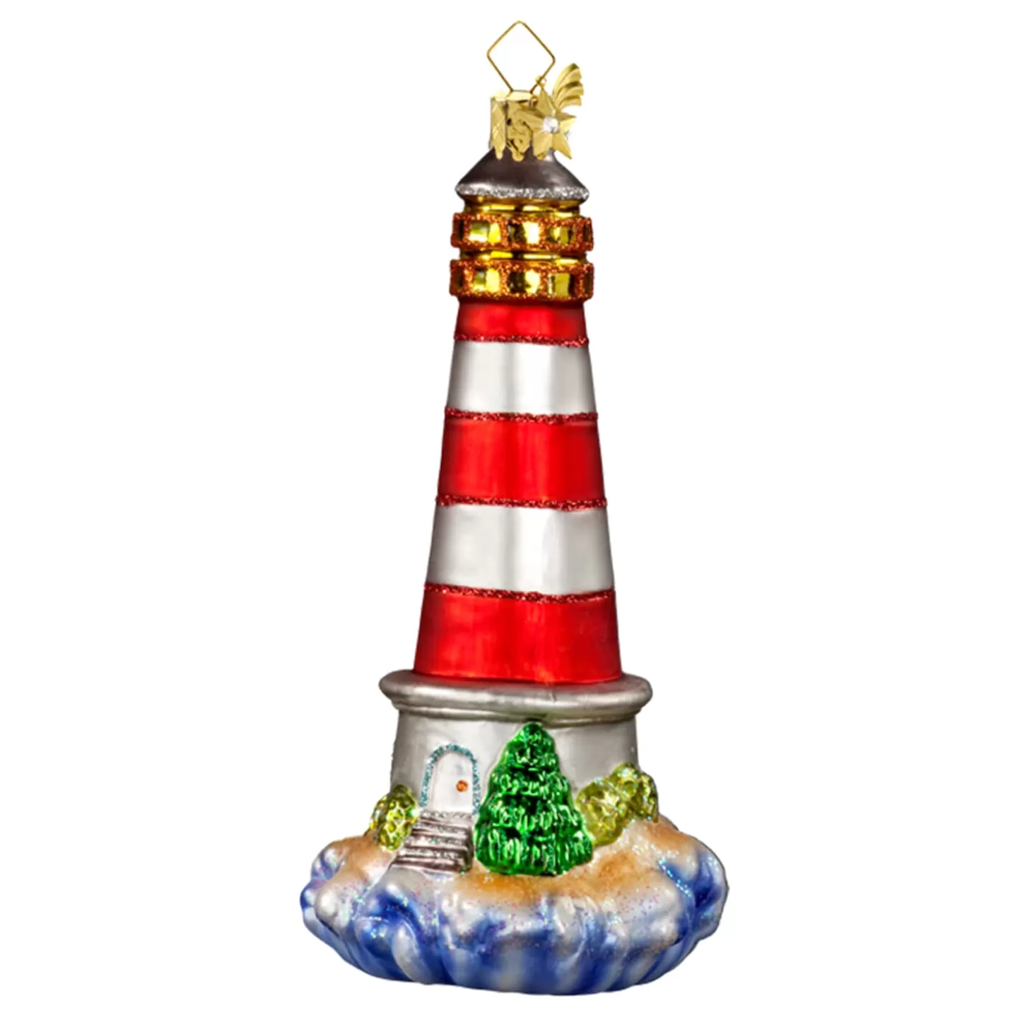 Poesie in Glas Glass Tree Decorations>Lighthouse