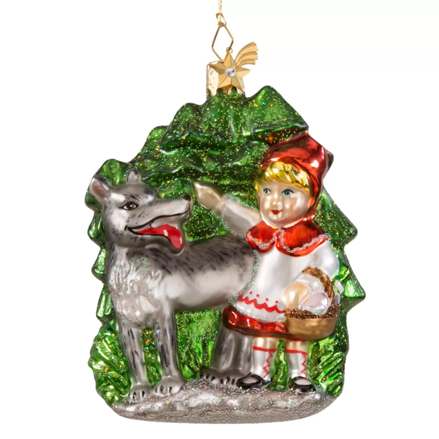 Poesie in Glas Glass Tree Decorations>Little Red Riding Hood
