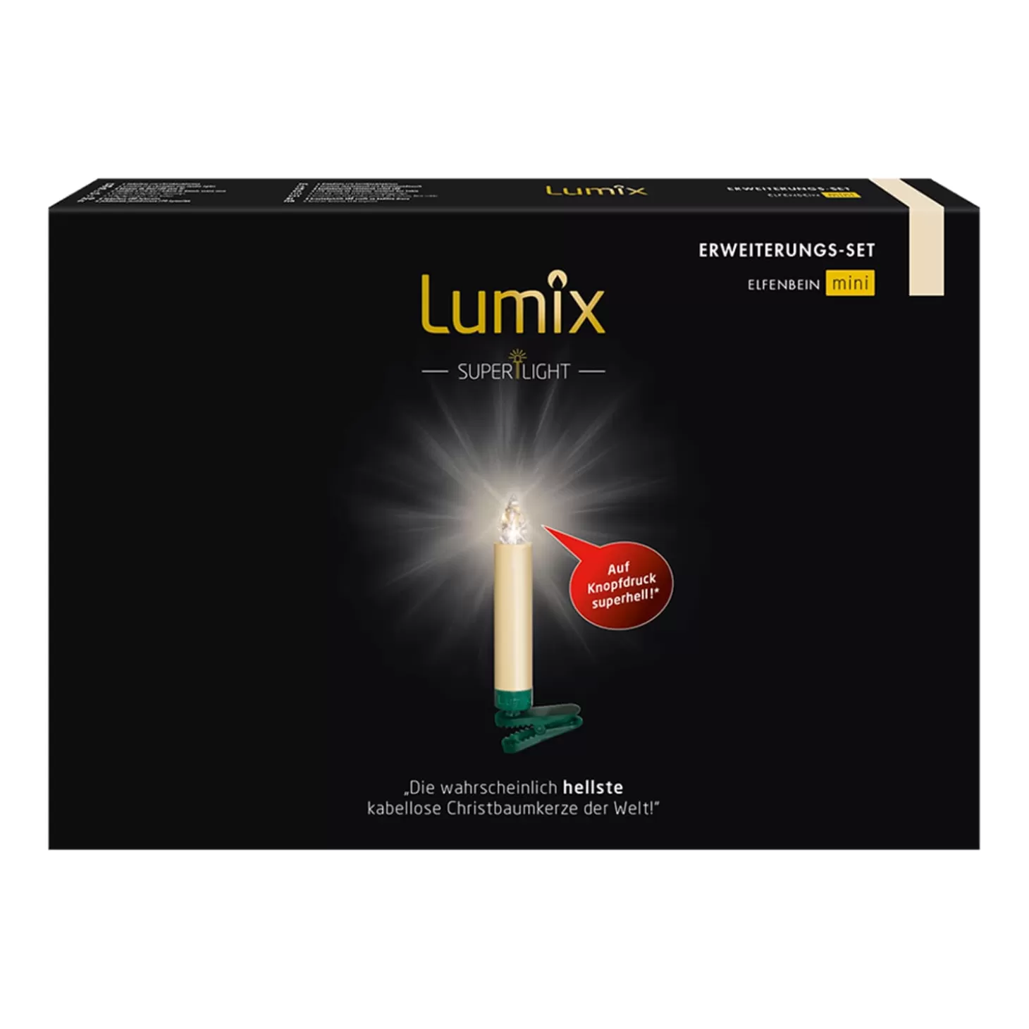 Krinner Outdoor Lights>Lumix Superlight 6 Mini Candles Expansion Set In Ivory