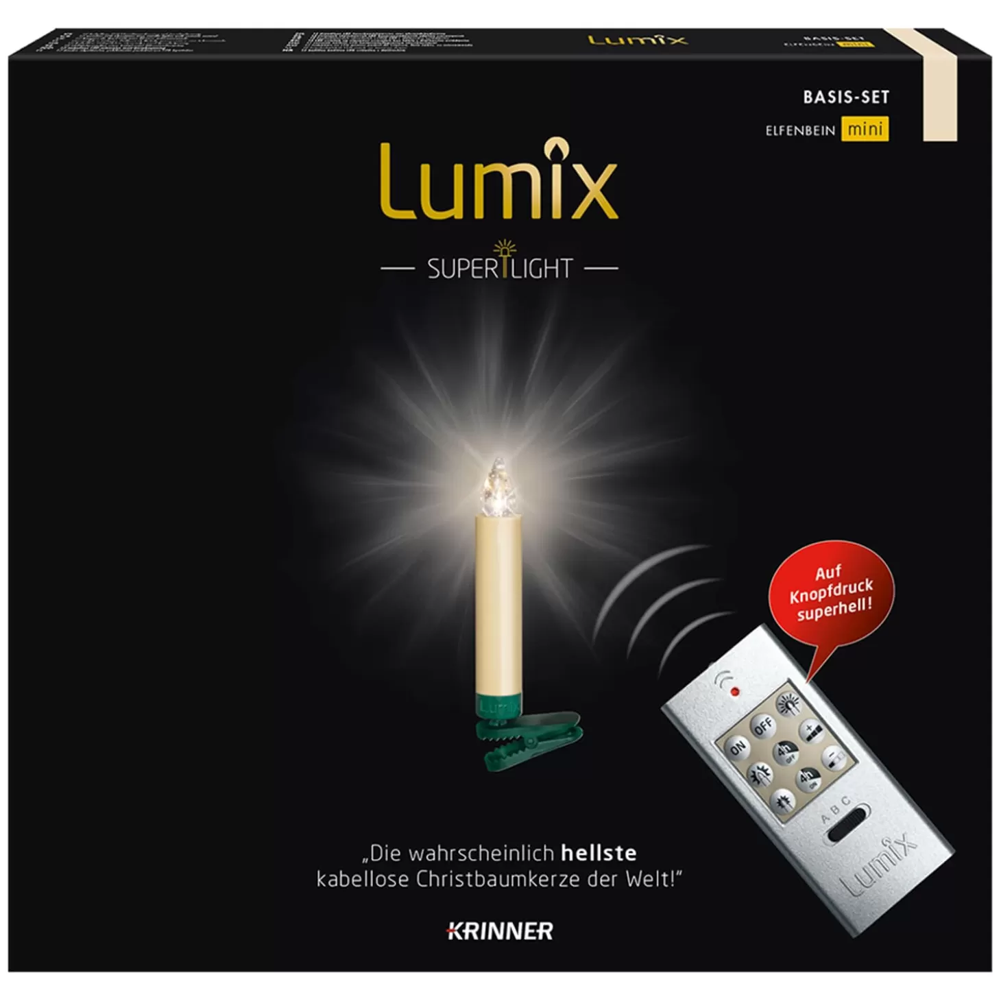 Krinner Indoor Lights>Lumix Superlight Mini 12 Candles Basic Set In Ivory