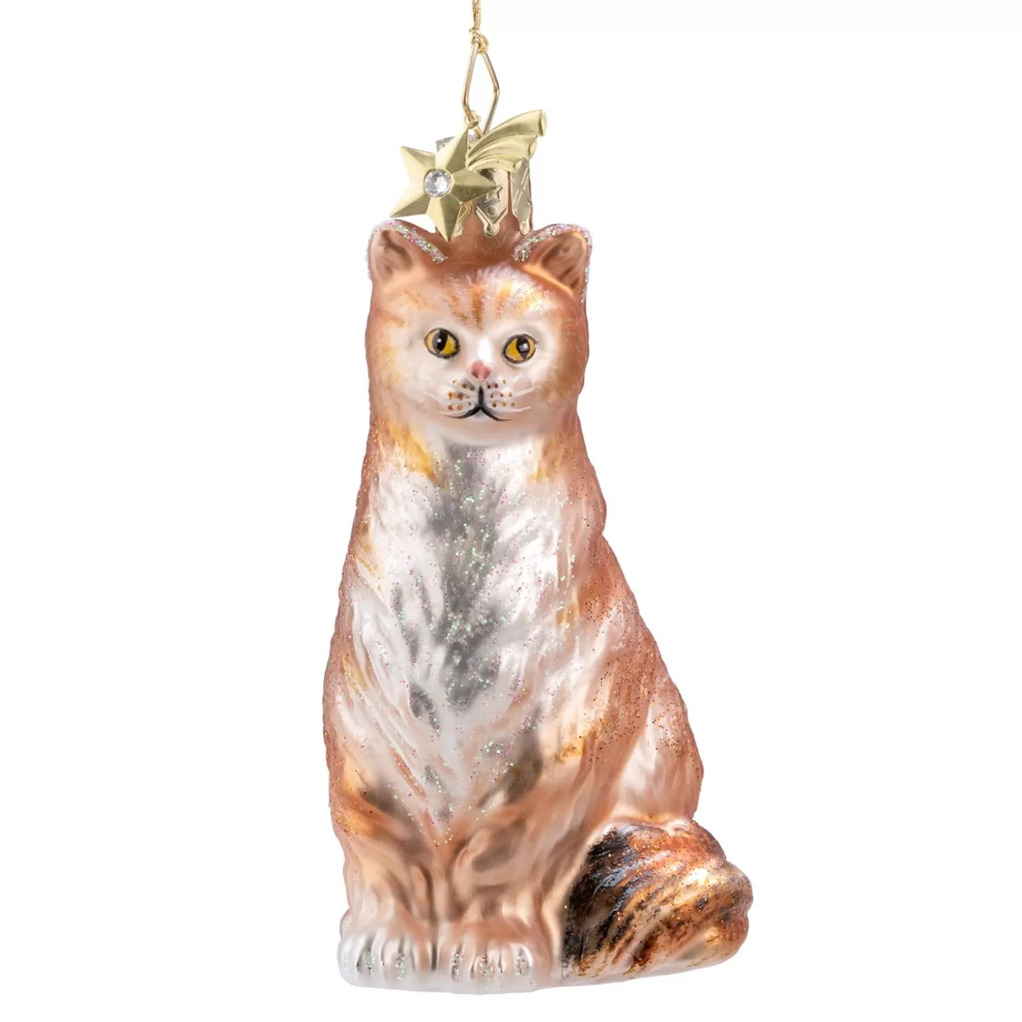 Poesie in Glas Glass Tree Decorations>Maine Coon Cat