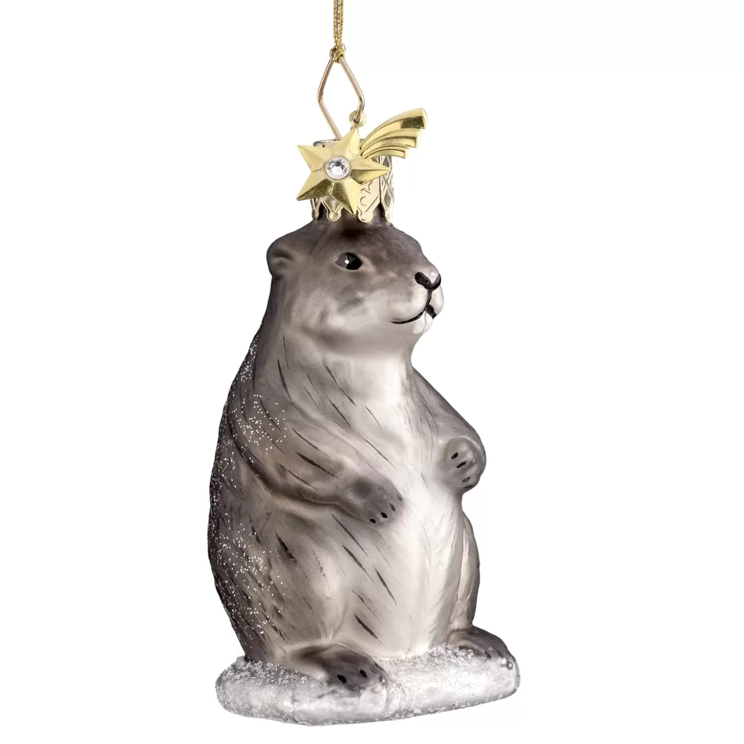 Poesie in Glas Glass Tree Decorations>Marmot